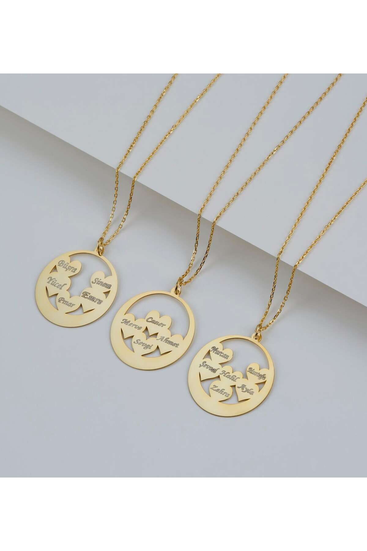 Gümüş Kişiye Özel Isimli Kalp Kolye