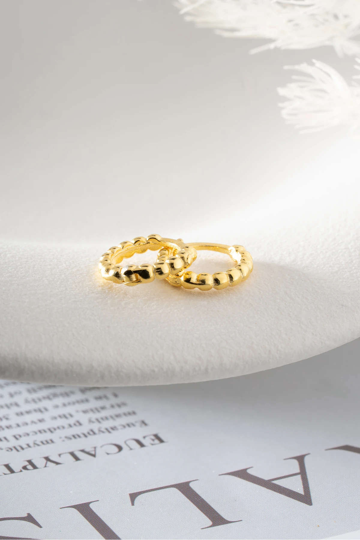 Gümüş Minik Halka Küpe