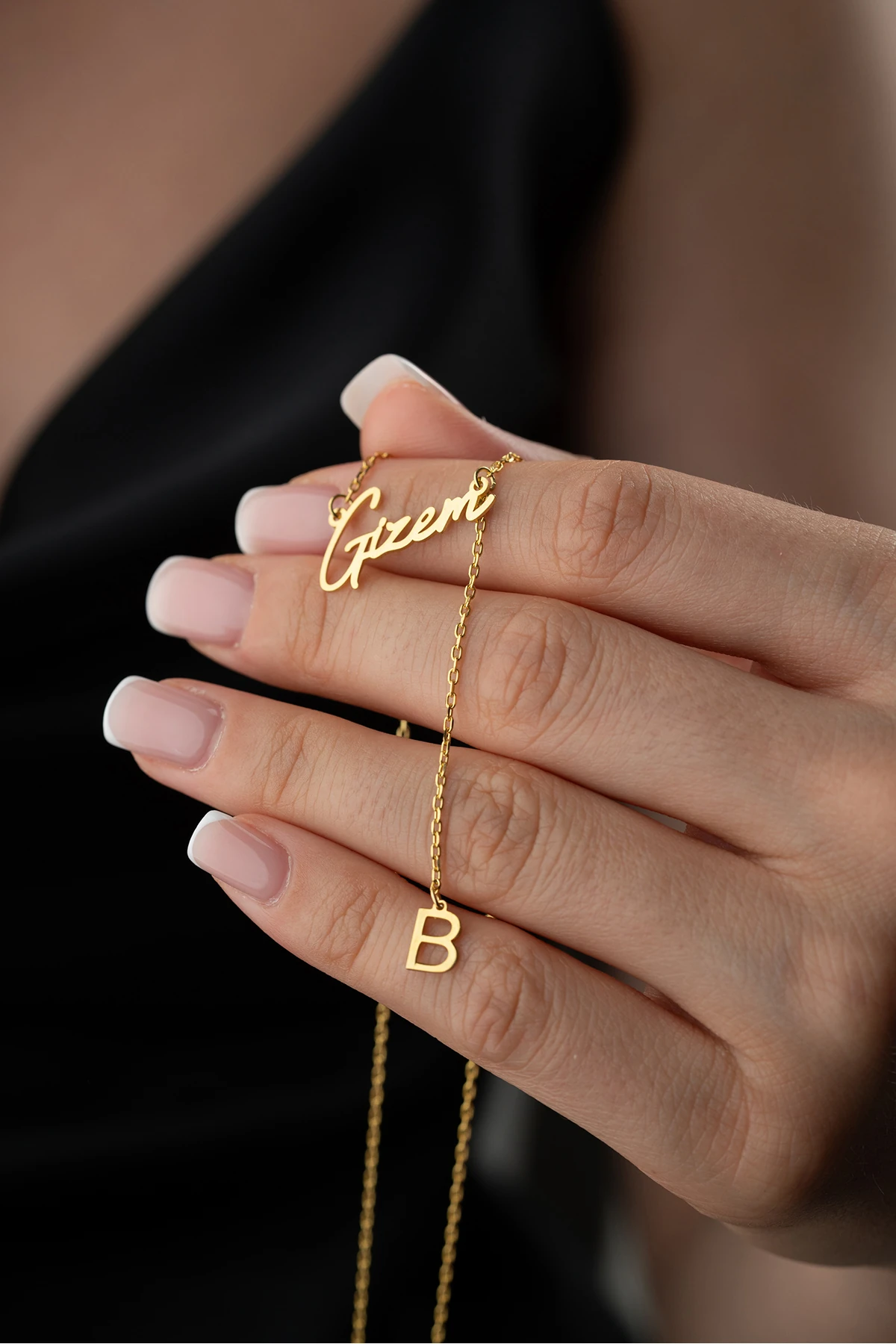 Gümüş Kişiye Özel Harfli İsim Kolye