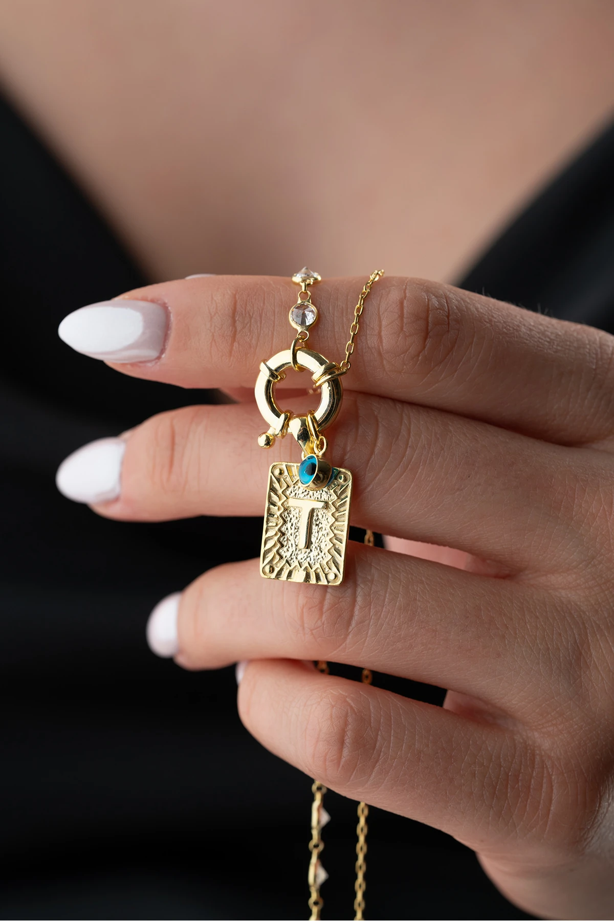 Gümüş Kişiye Özel Harf Kolye