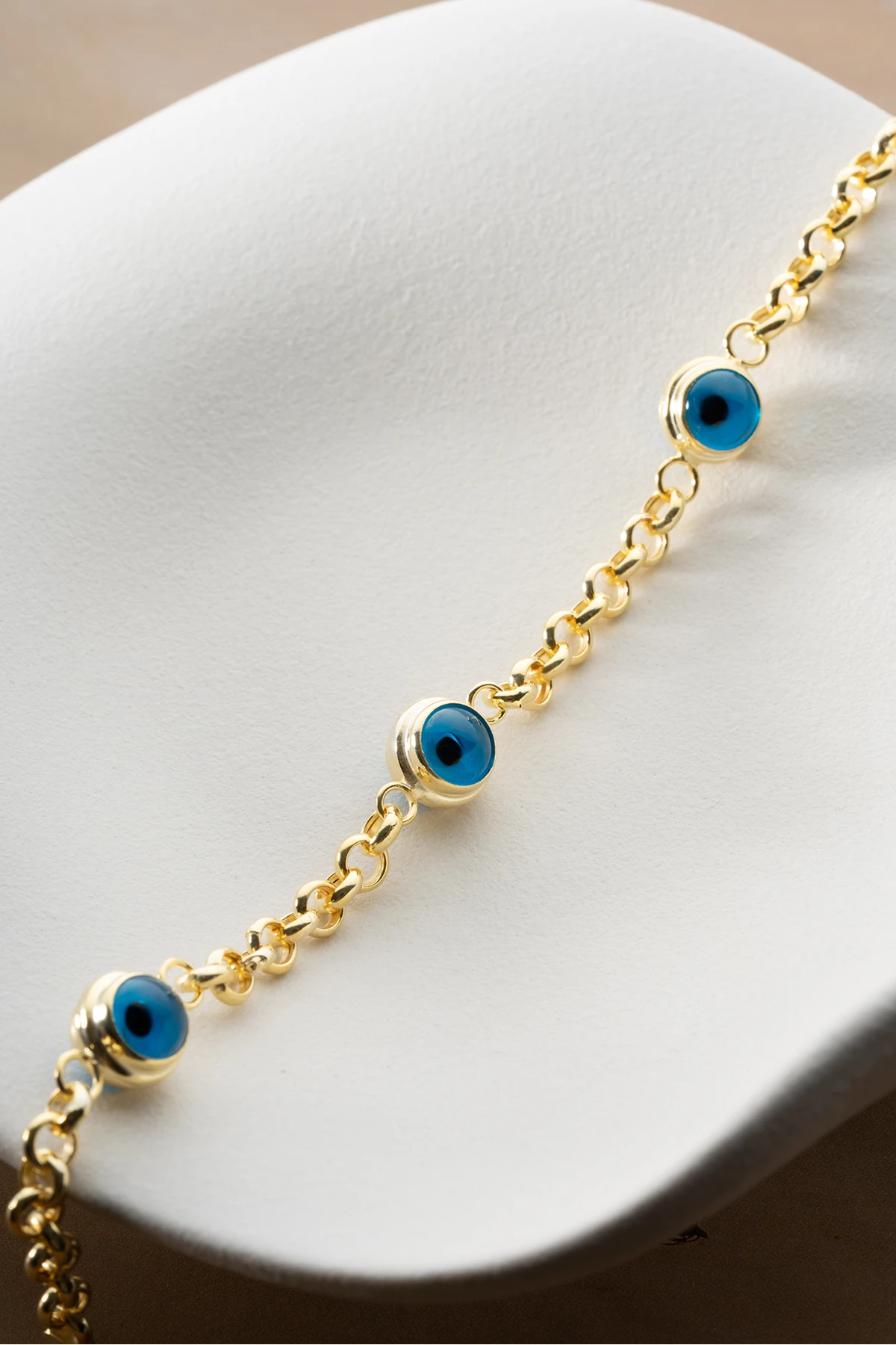 Gümüş Nazar Göz Bileklik