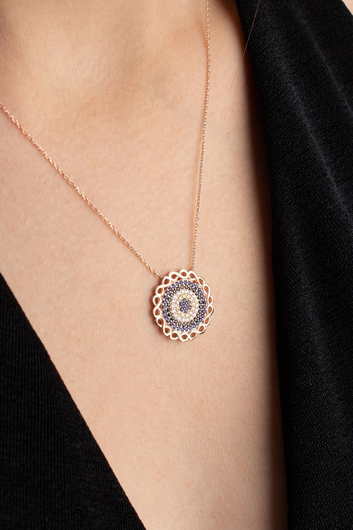 Gümüş Nazar Kolye