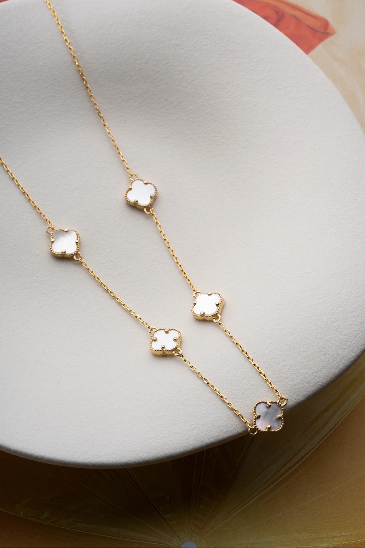 Gümüş Yonca Kolye