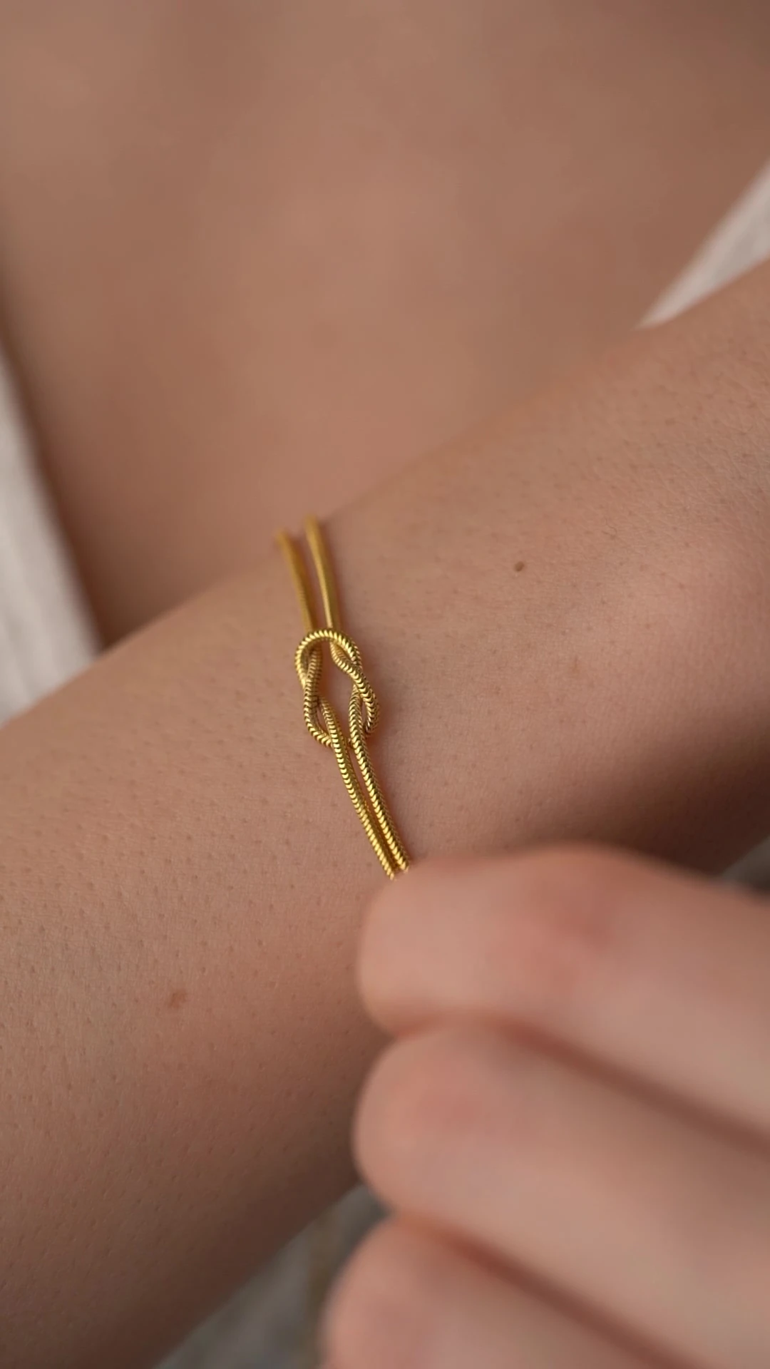 Gümüş Aşk Düğümü Bileklik