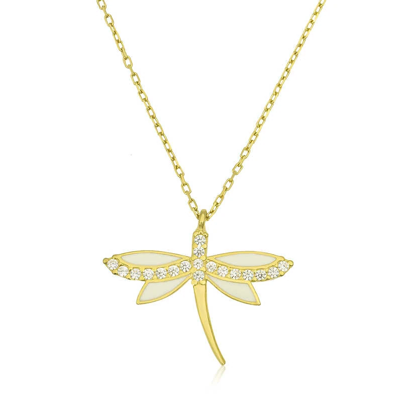 Gümüş Gold Yusufçuk Bayan Kolye