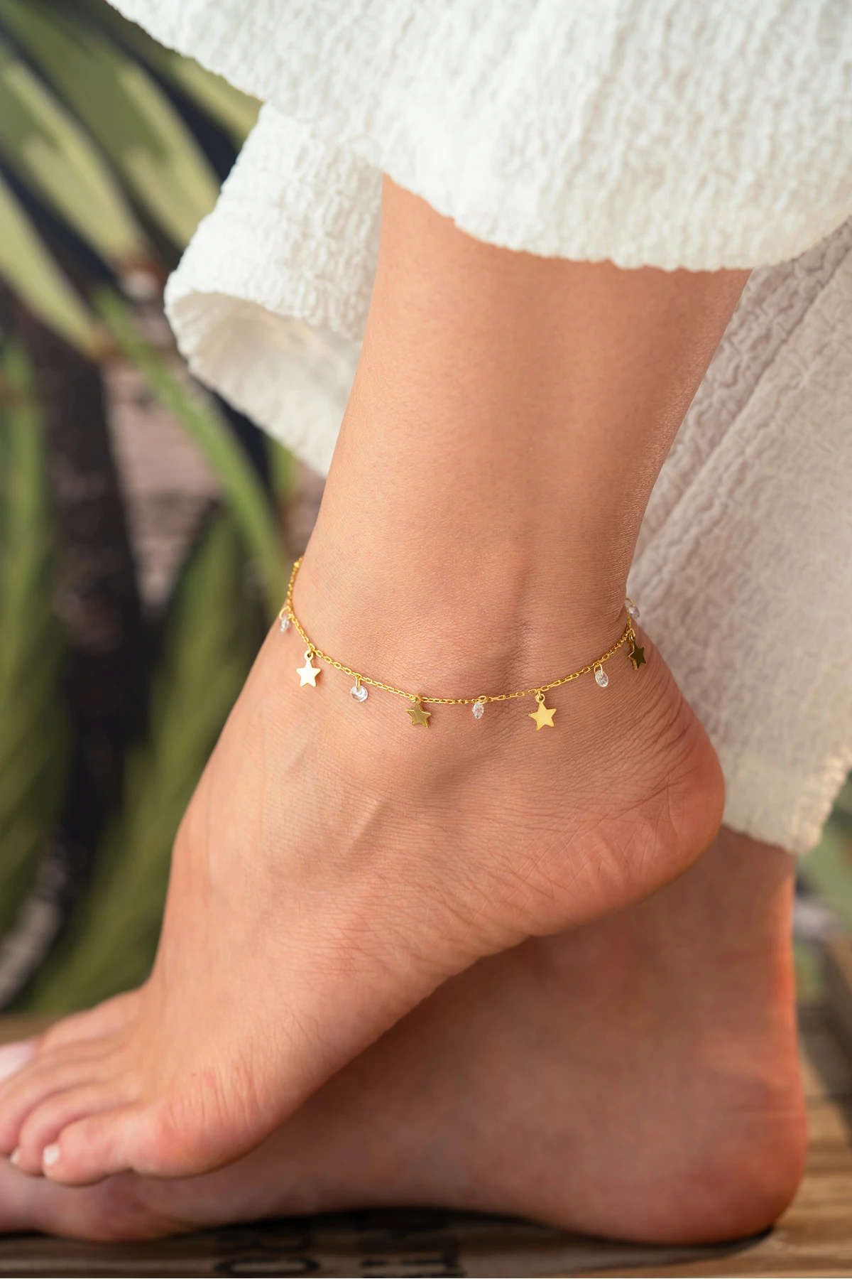 Gümüş Taşlı Yıldız Figürlü Halhal