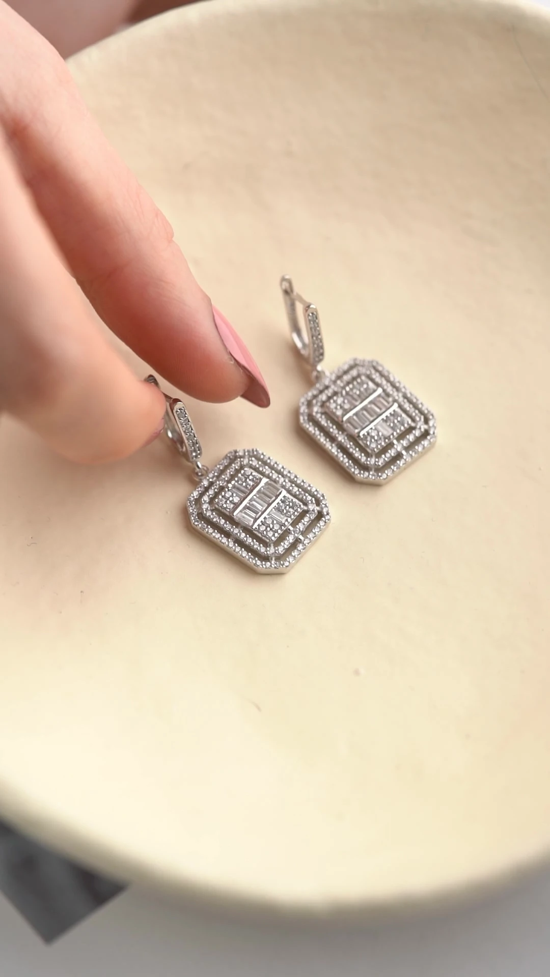 Gümüş Baget Küpe