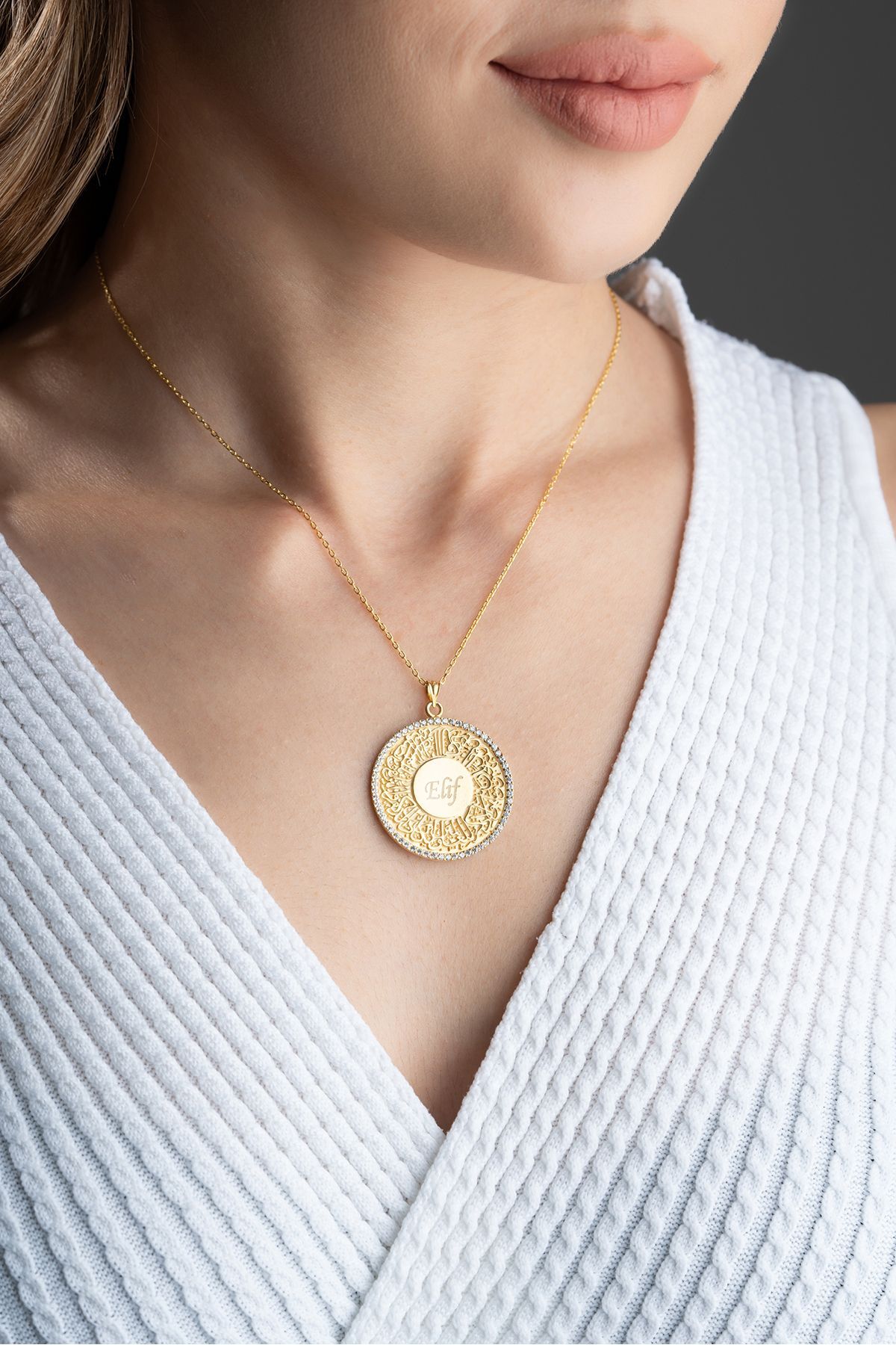 Gümüş İsimli Dua Kolye