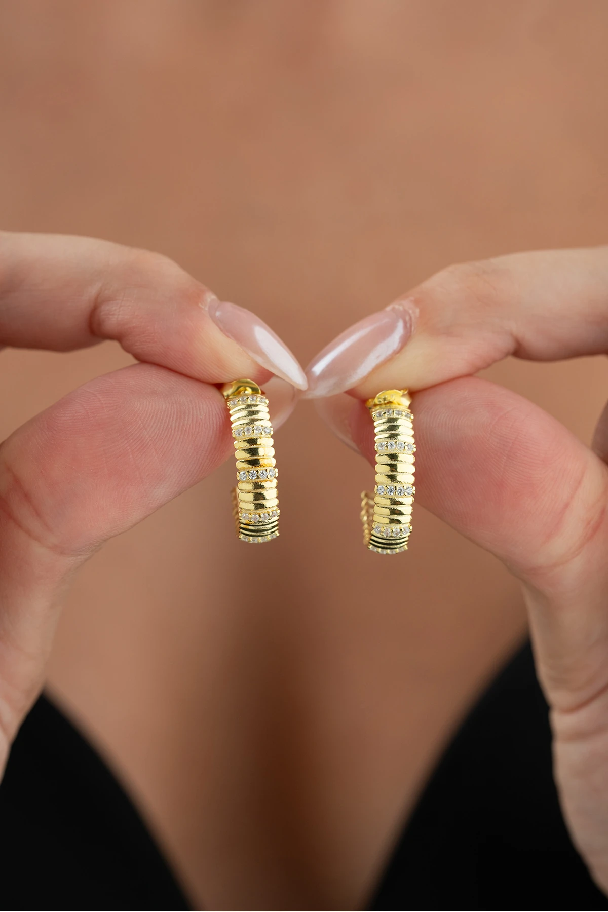 Gümüş Salyangoz Küpe