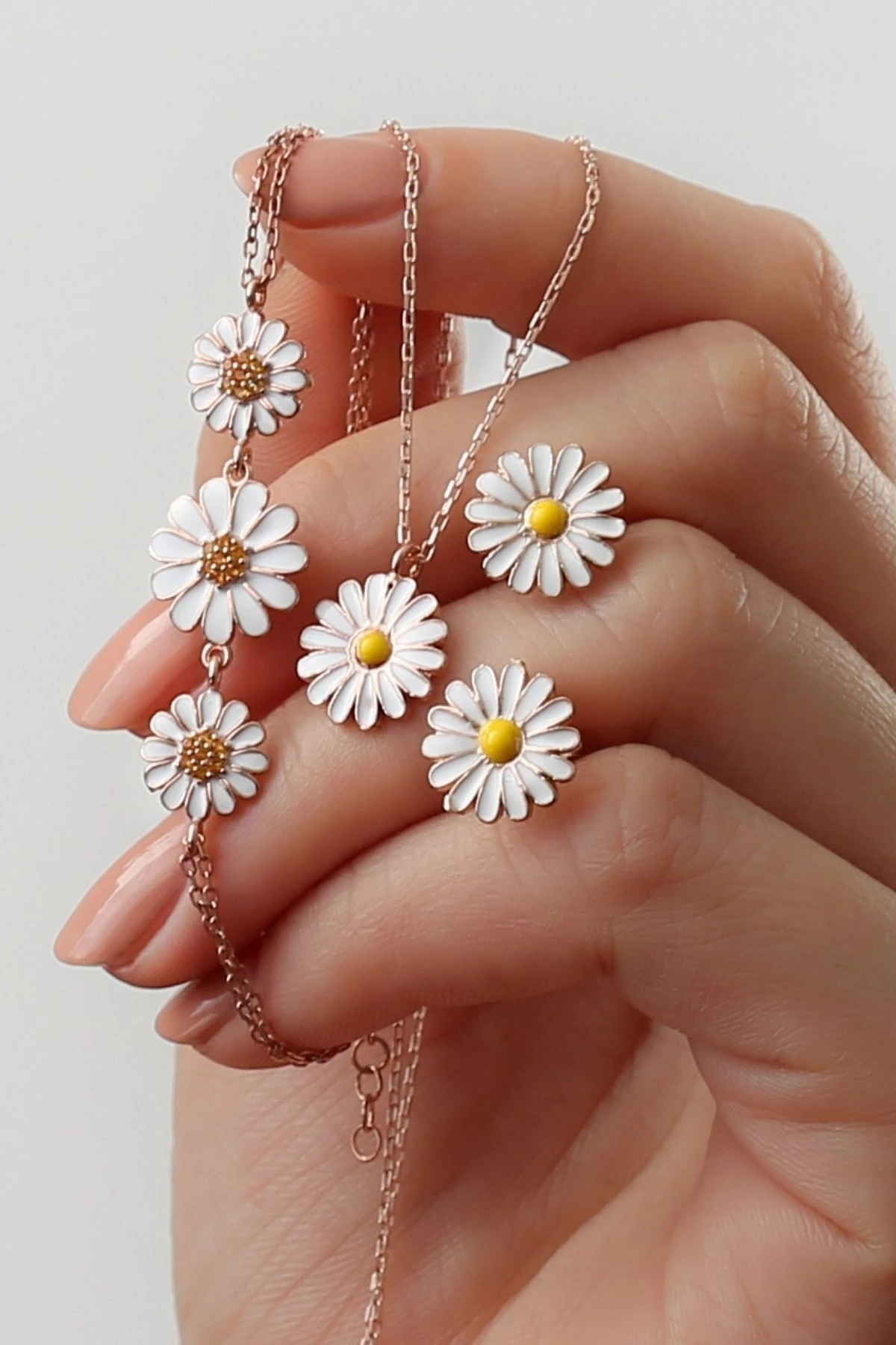 Gümüş Papatya Set