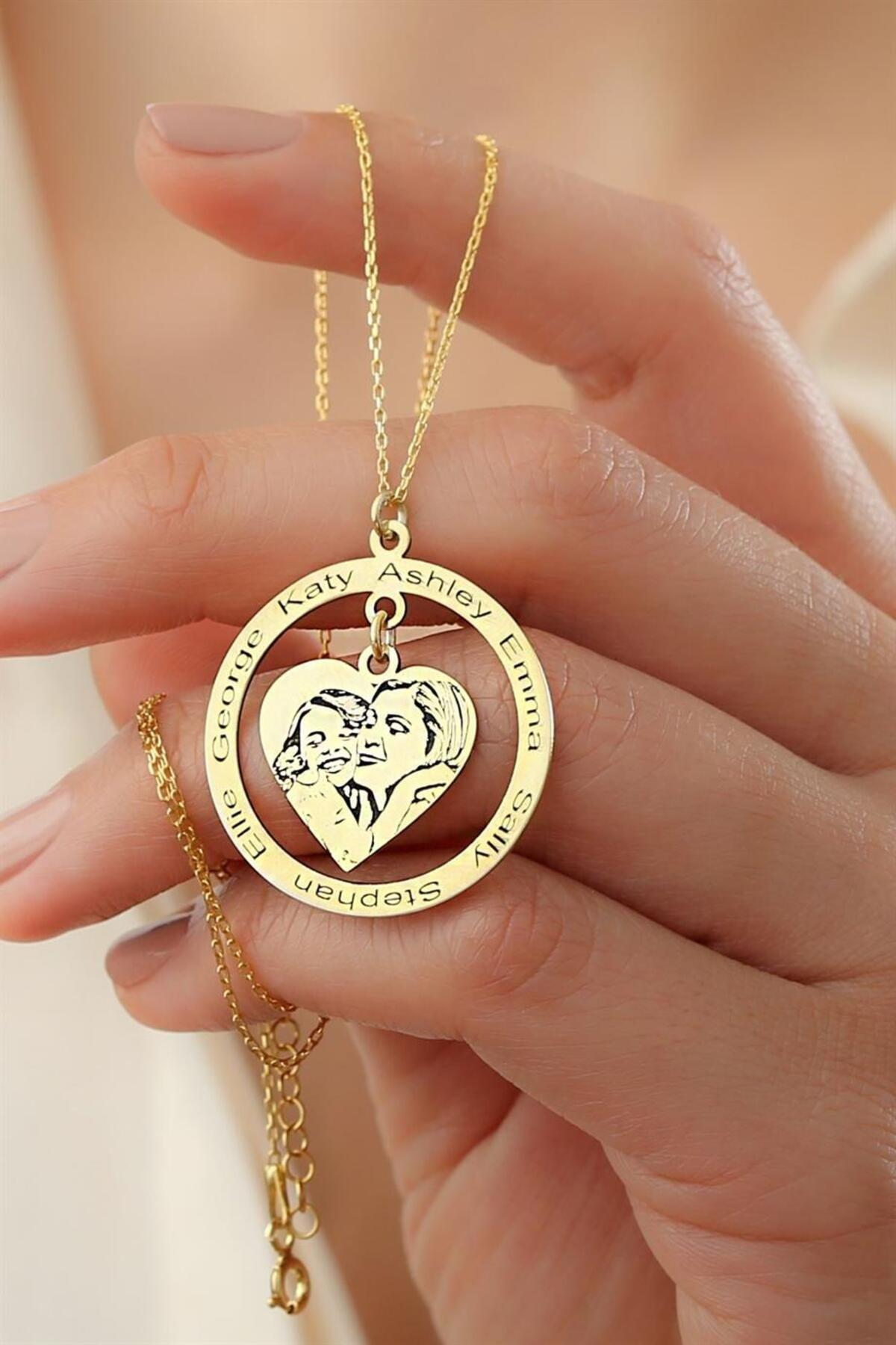 Gümüş Resimli Kolye