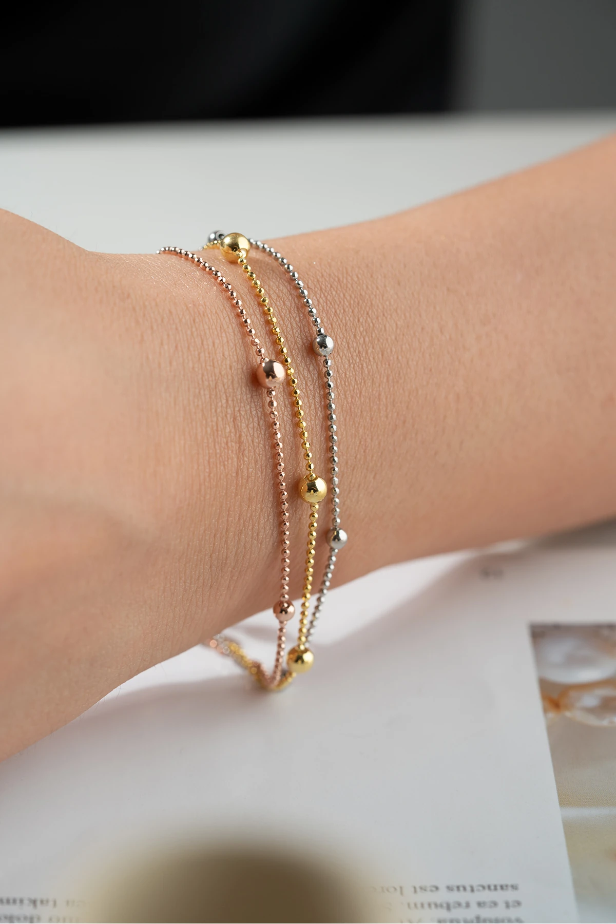 Gümüş Dorika Toplu Zincir Bileklik