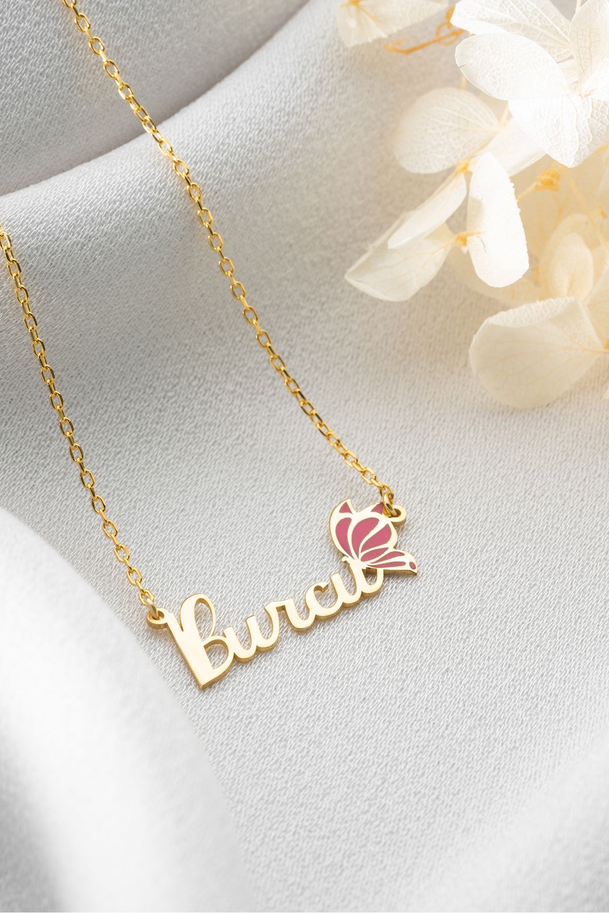 Gümüş İsimli Kanat Kolye