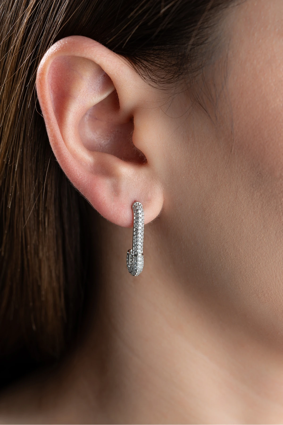 Gümüş İğne Küpe