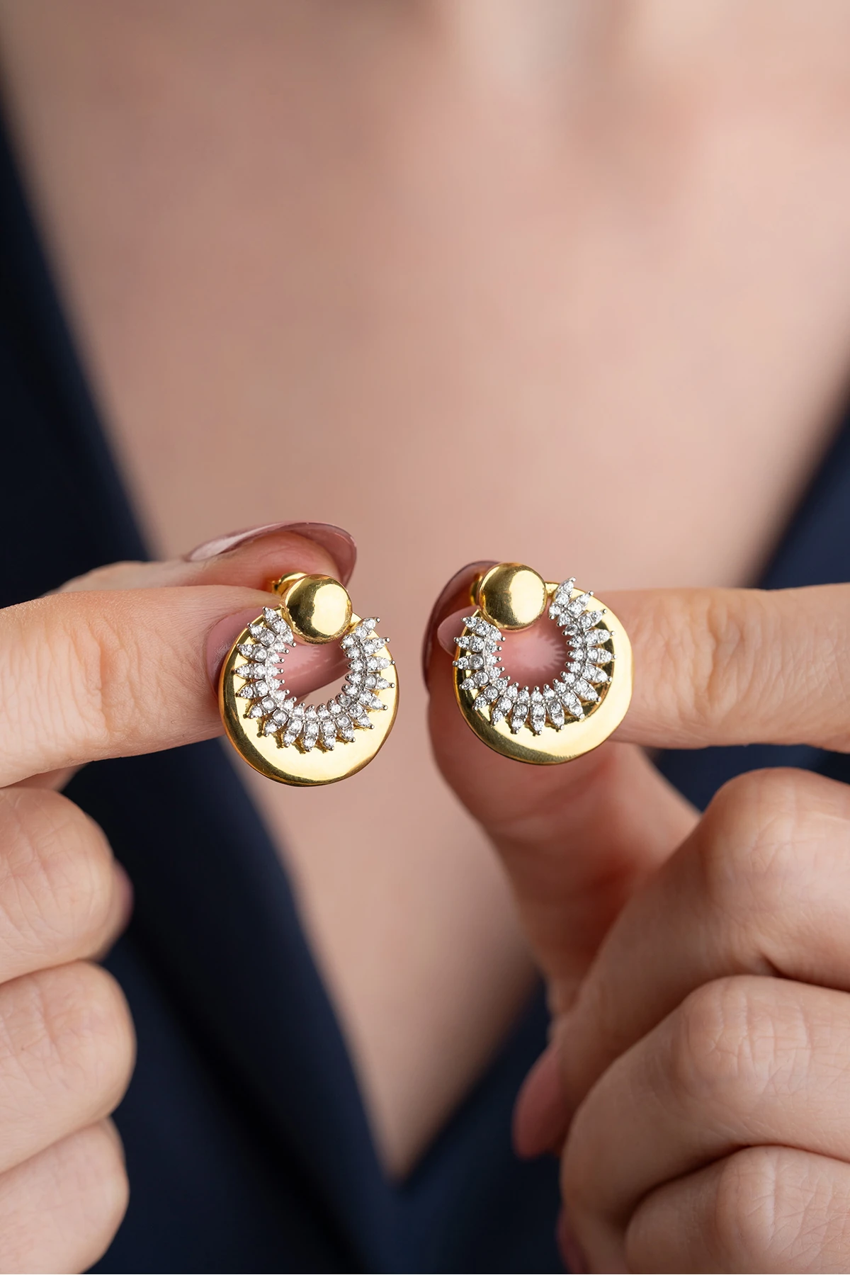 Gümüş Trend Küpe