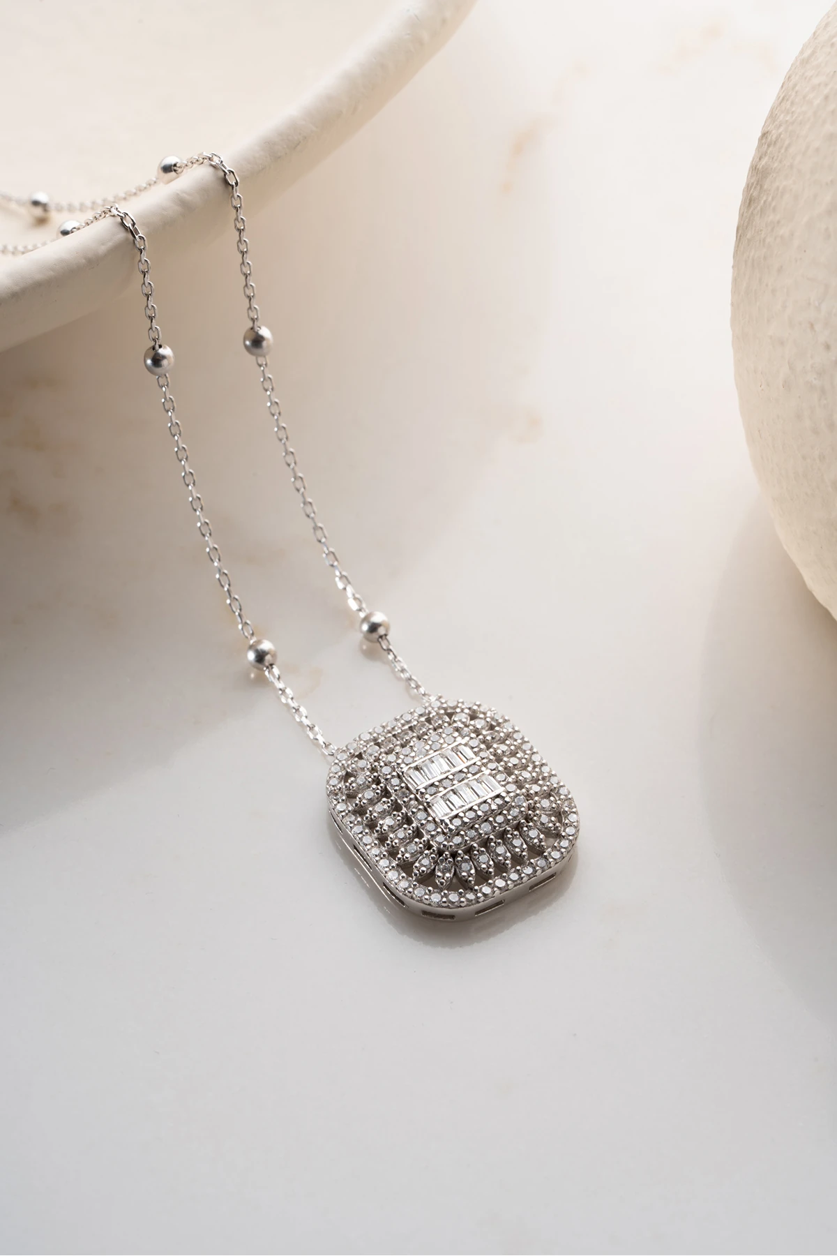 Gümüş Baget Kolye