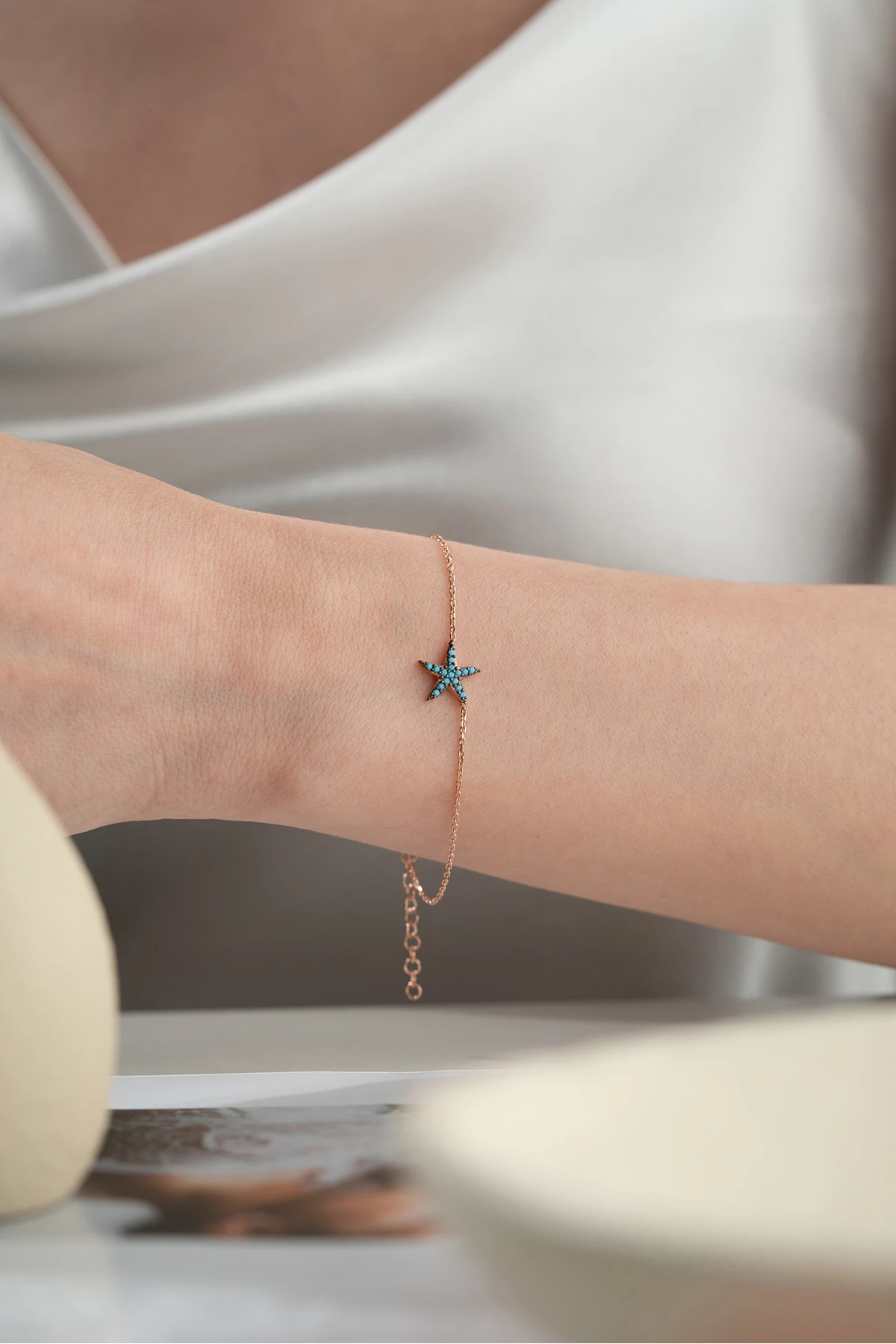 Gümüş Deniz Yıldızı Bileklik