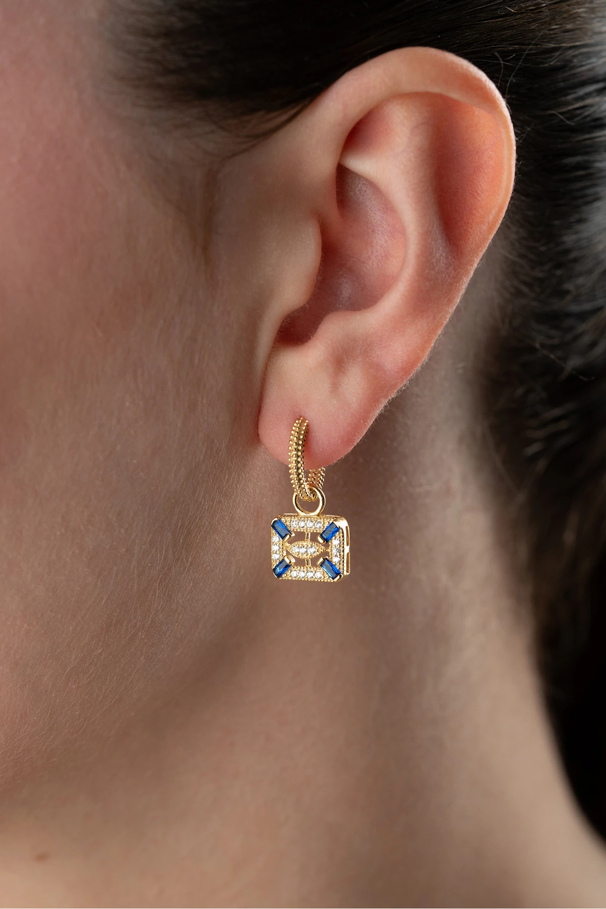 Gümüş Zirkon Taşlı Kadın Küpe