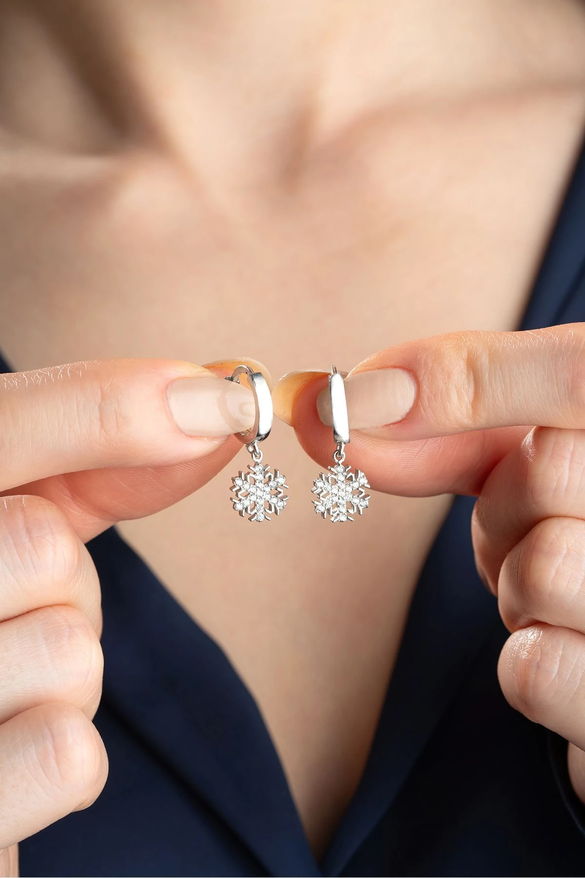 Gümüş Kartanesi Gümüş Küpe