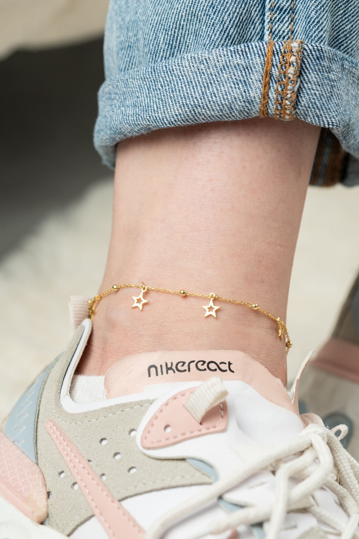 Gümüş Gold Figürlü Halhal