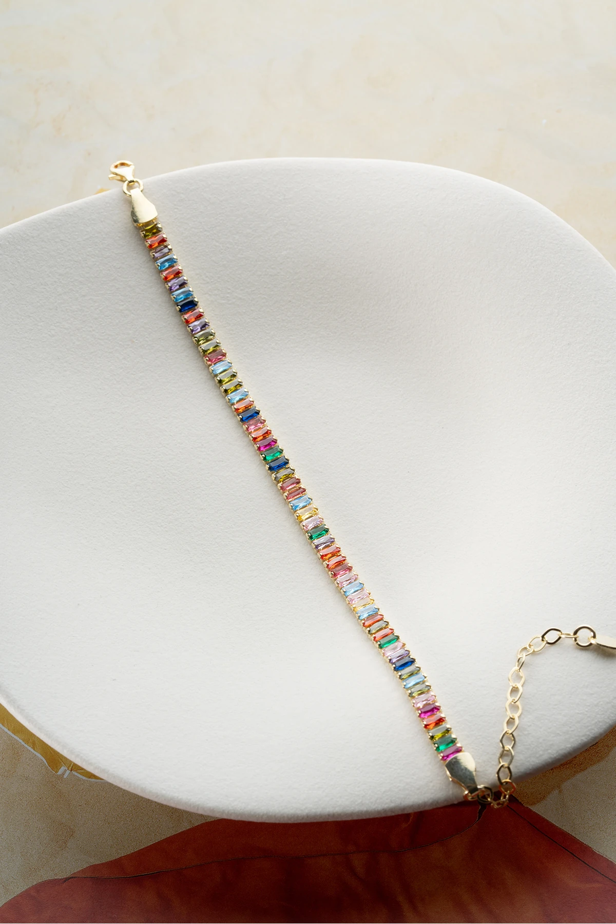 Gümüş Zirkon Mix Taşlı Bileklik