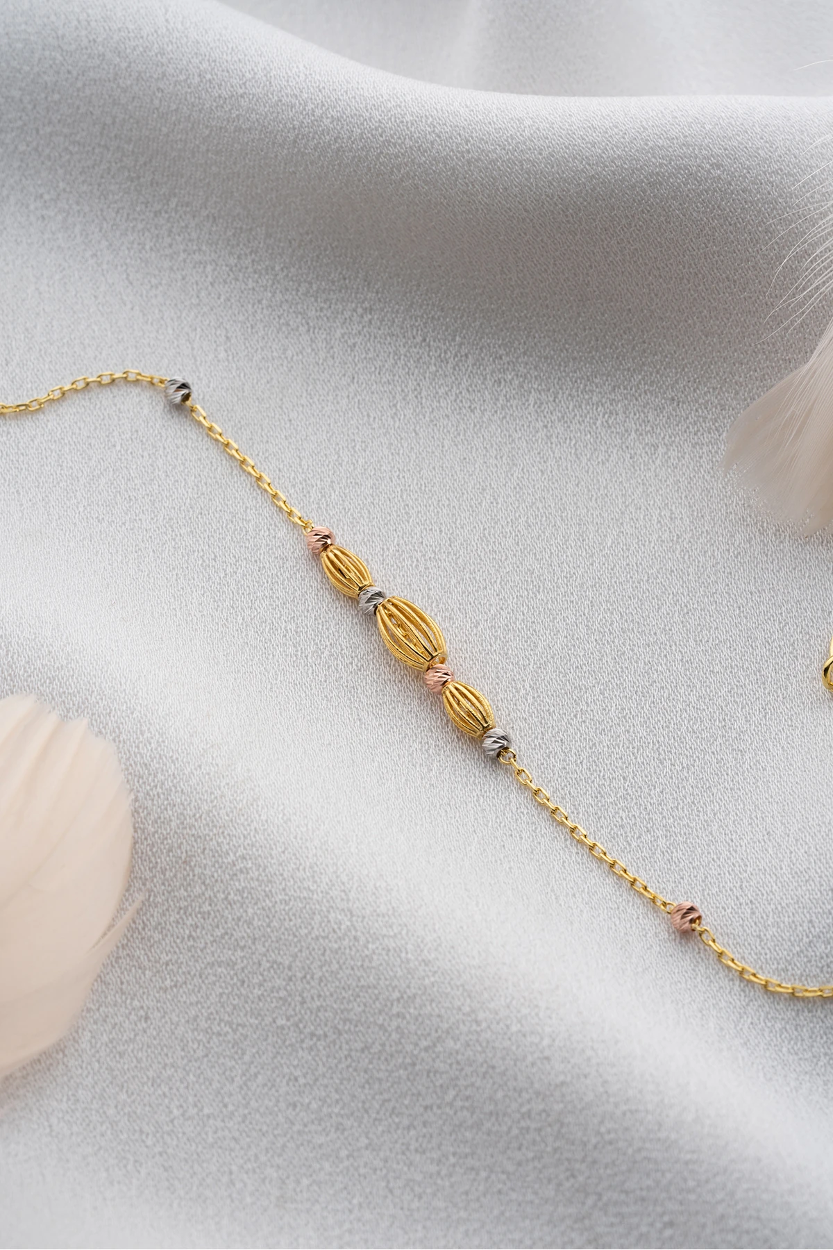 Gümüş 3 Kafesli Dorika Bileklik