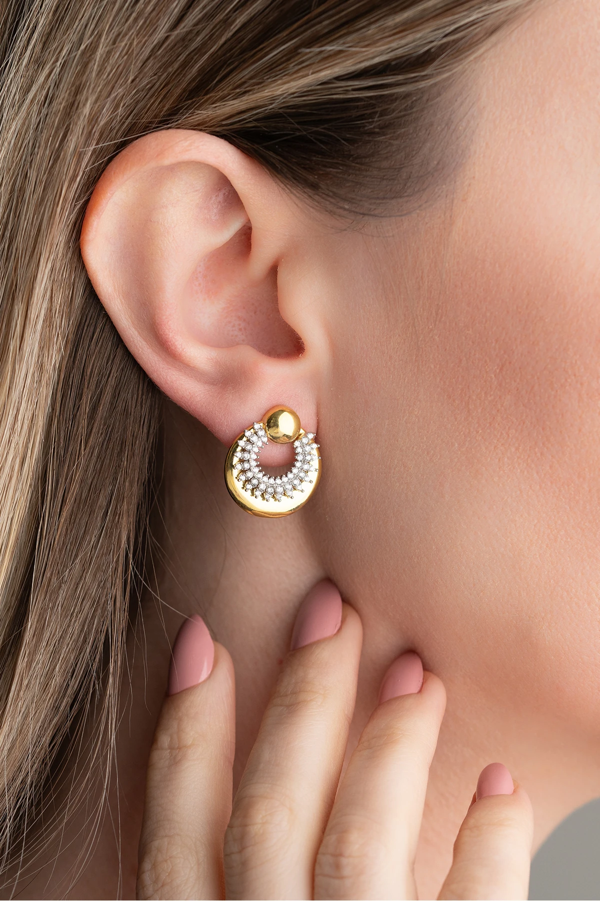 Gümüş Trend Küpe