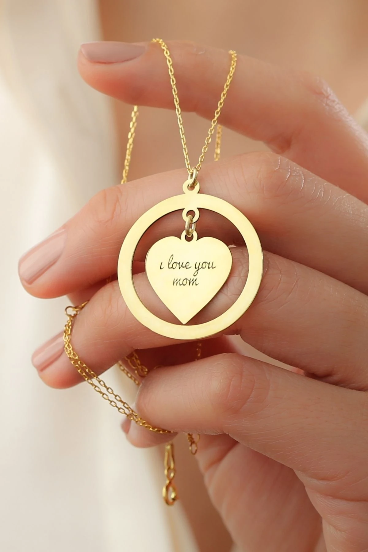 Gümüş Resimli Kolye