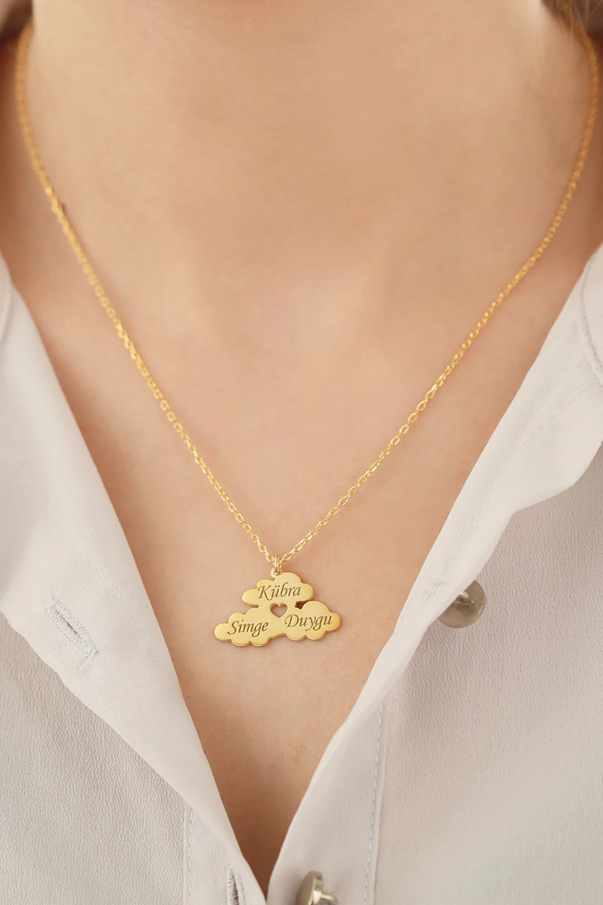 Gümüş Isimli Bulut Kolye