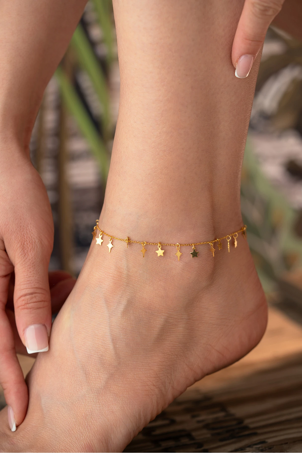 Gümüş Yıldızlı Halhal