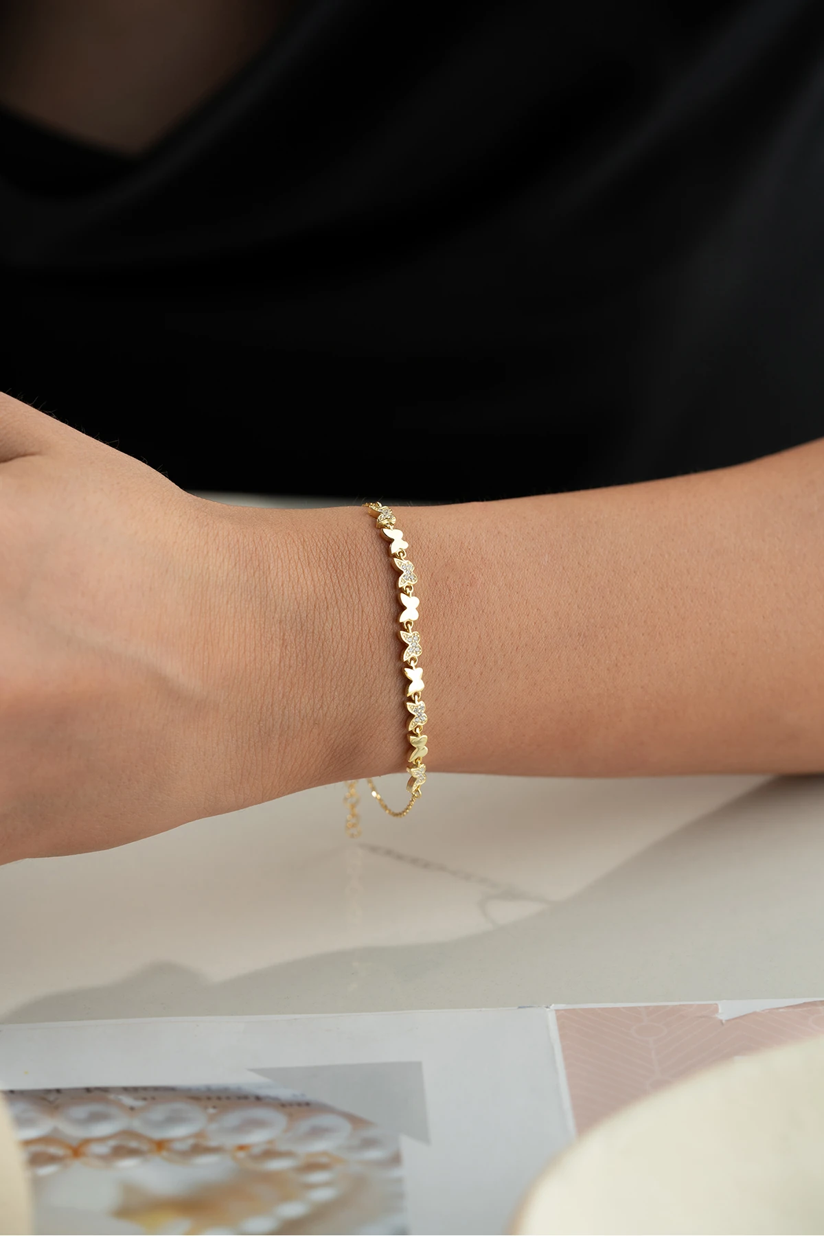 Gümüş Kelebek Bileklik