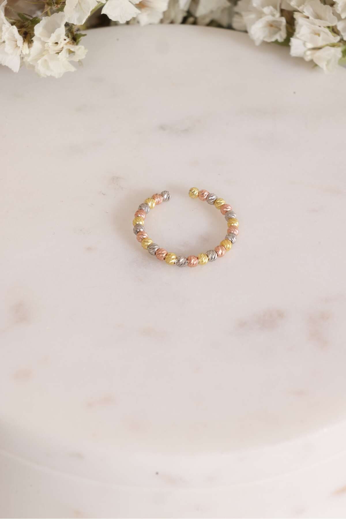 Gümüş Ayarlanabilir Dorika Yüzük