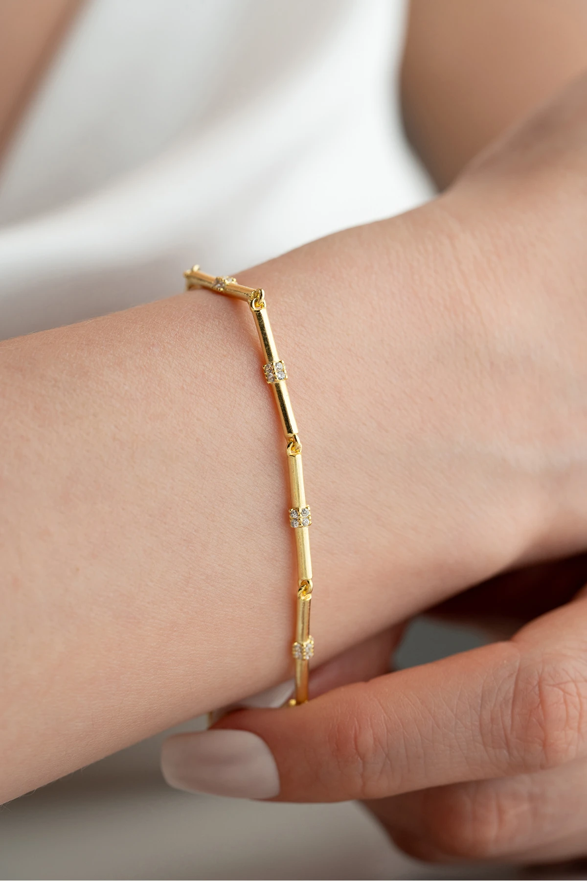 Gümüş Gold Trend Bileklik