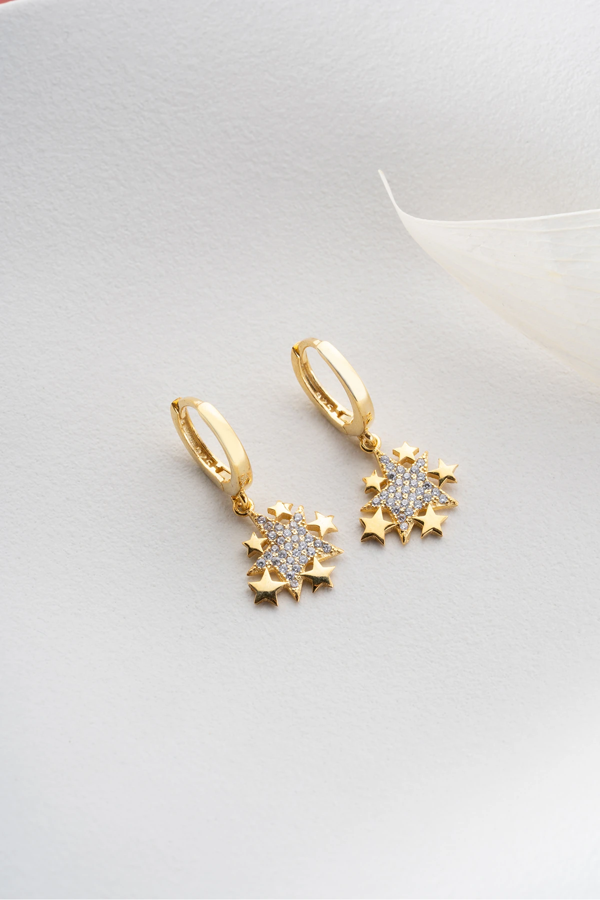 Gümüş Sirius Yıldız Küpe