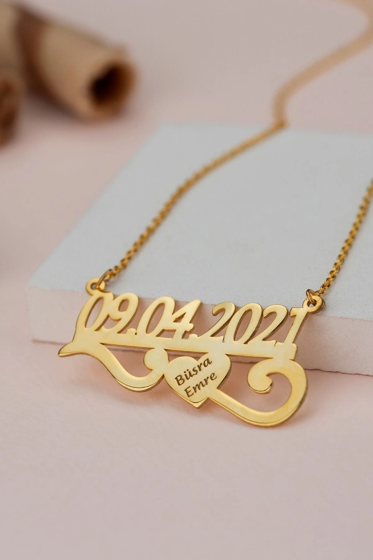 Gümüş Tarih Kolye