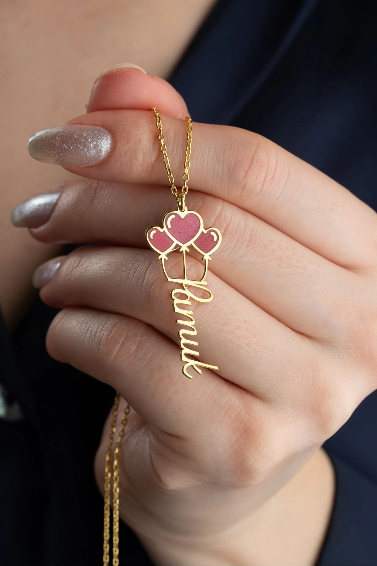 Gümüş İsimli Balon Kolye