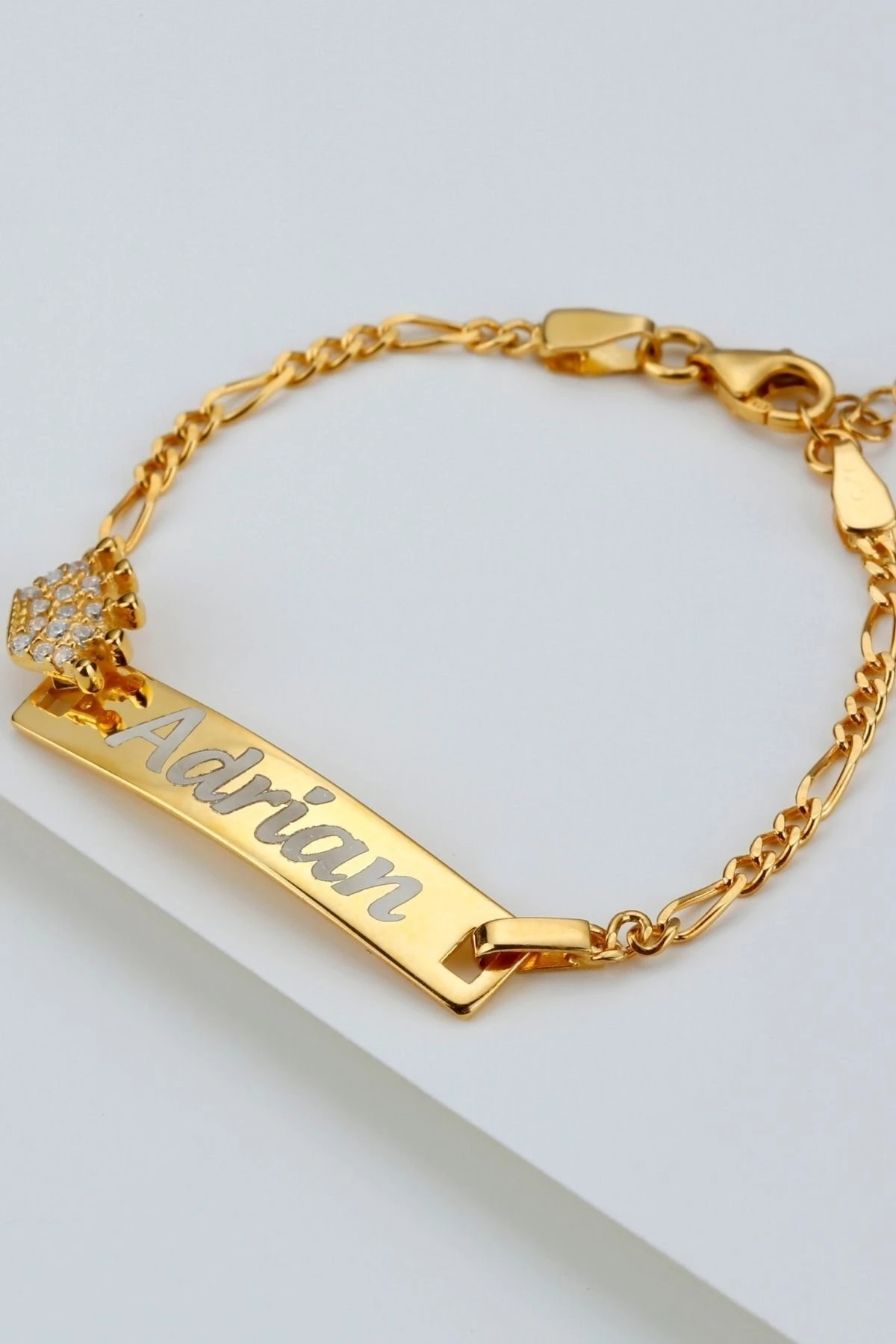 Gümüş Taçlı Isimli Çocuk Bileklik