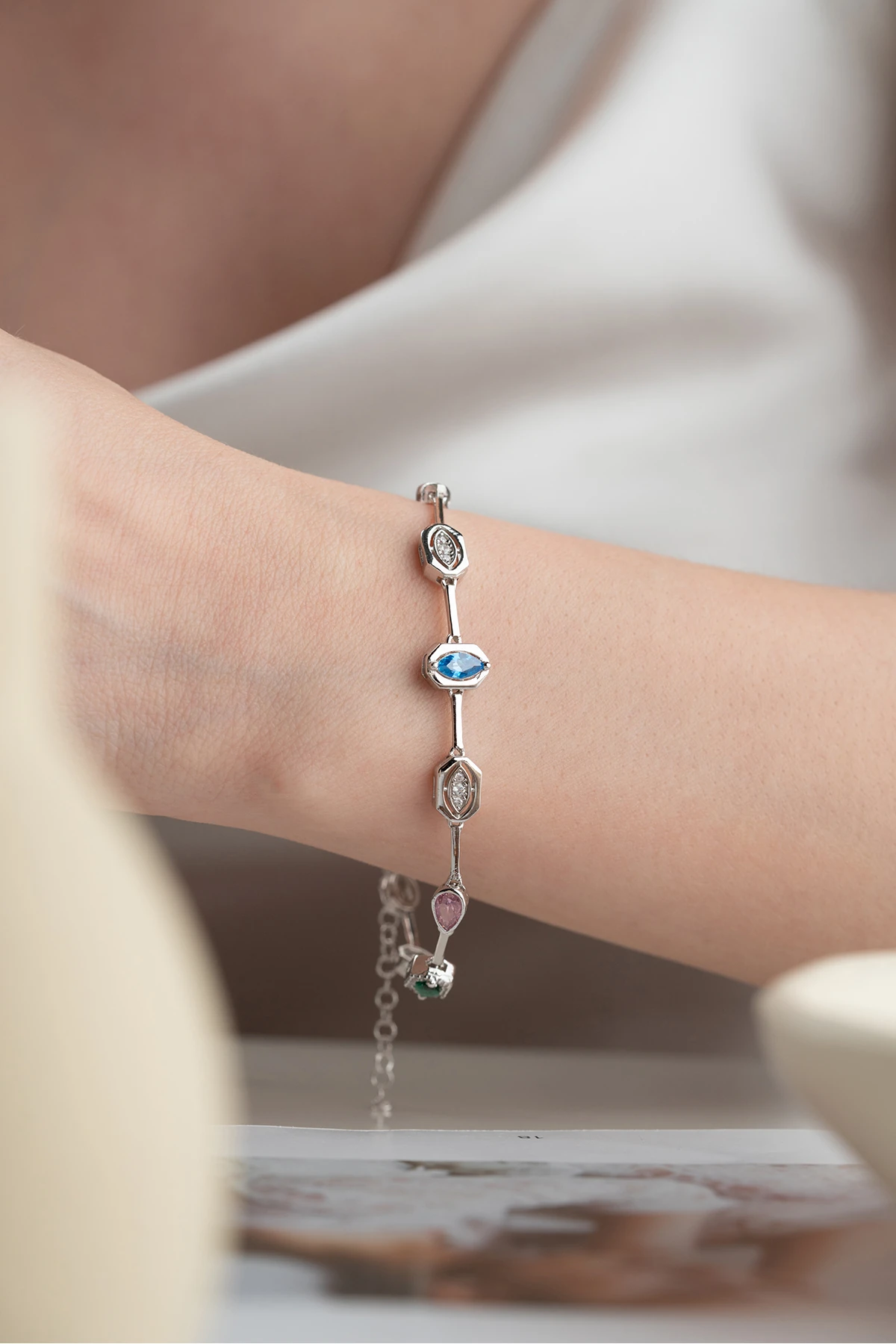 Gümüş Çağla Model Bileklik