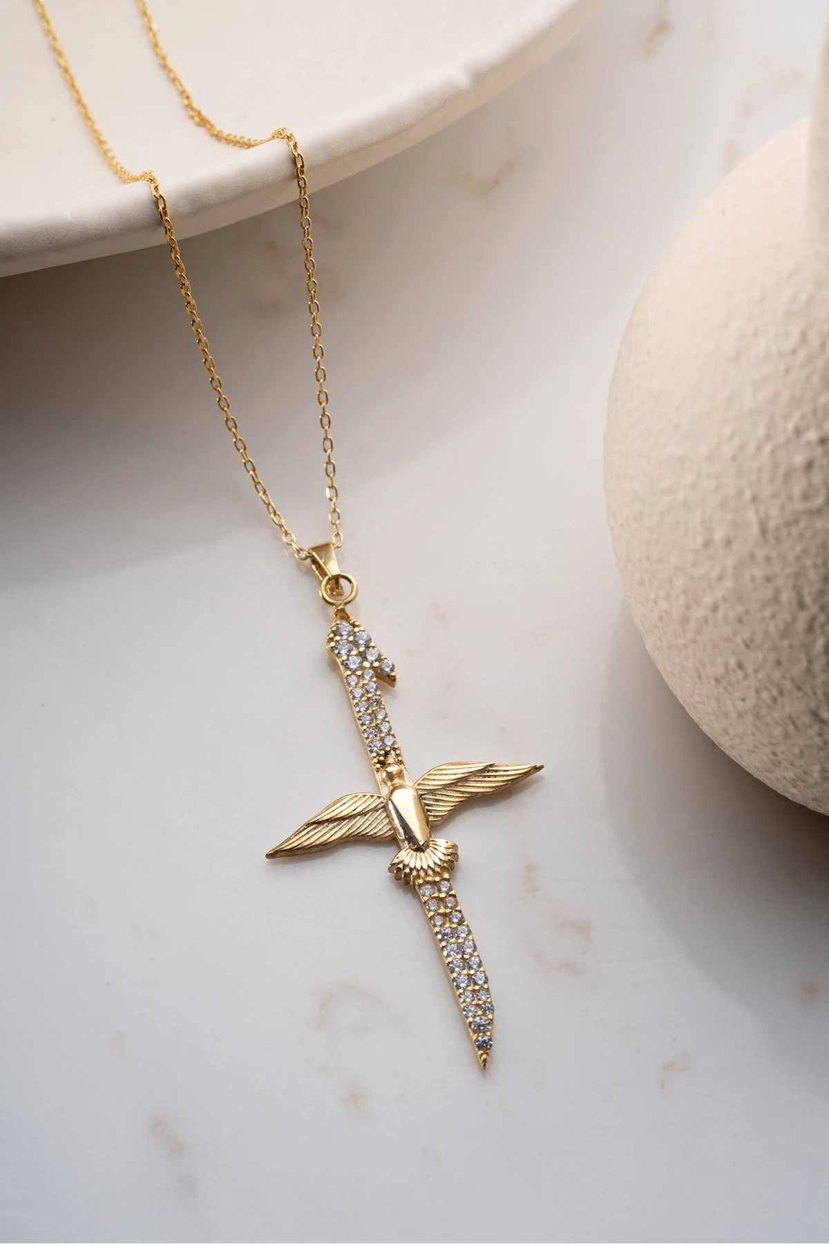 Gümüş Elifvav Kolye