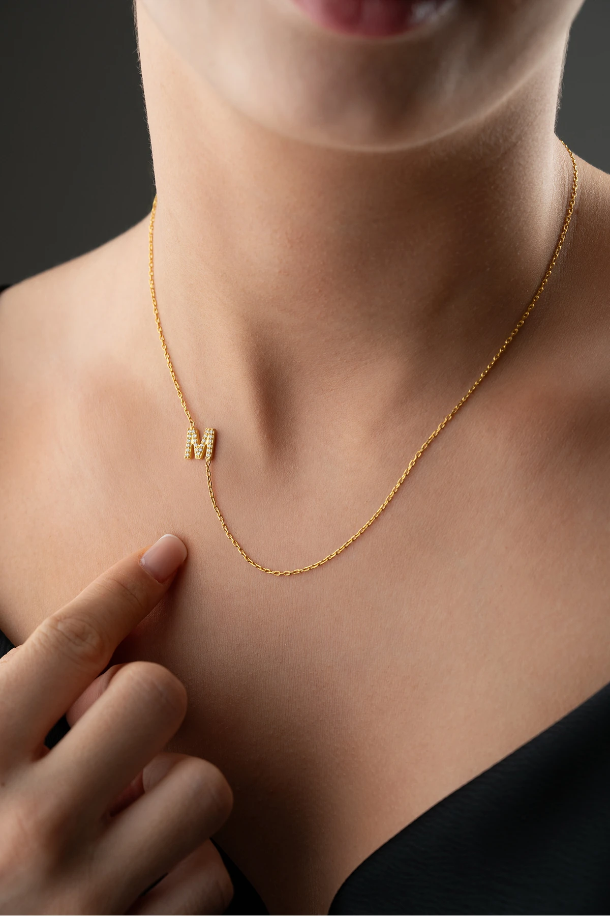 Gümüş Özel Harf Kolye