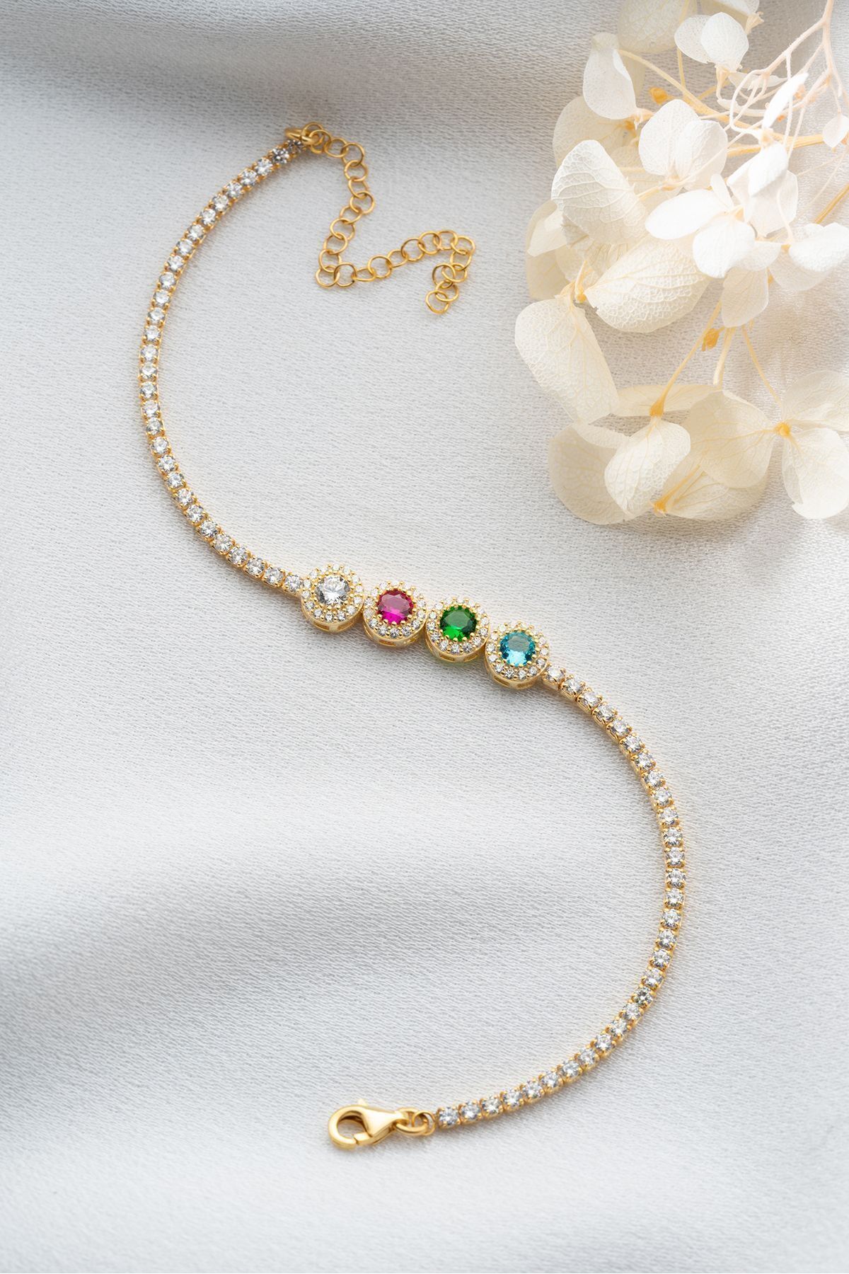 Gümüş Gold Su Yolu Bileklik