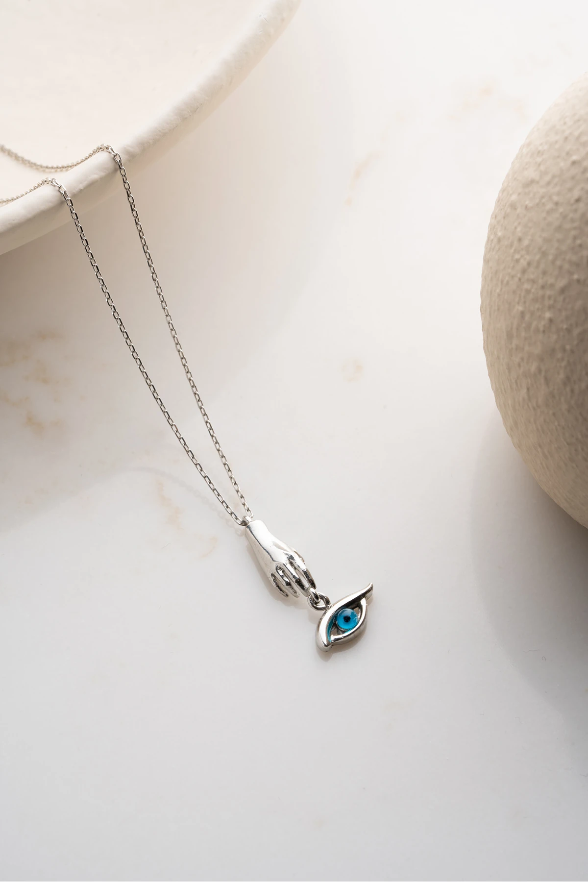 Gümüş Göz Kolye