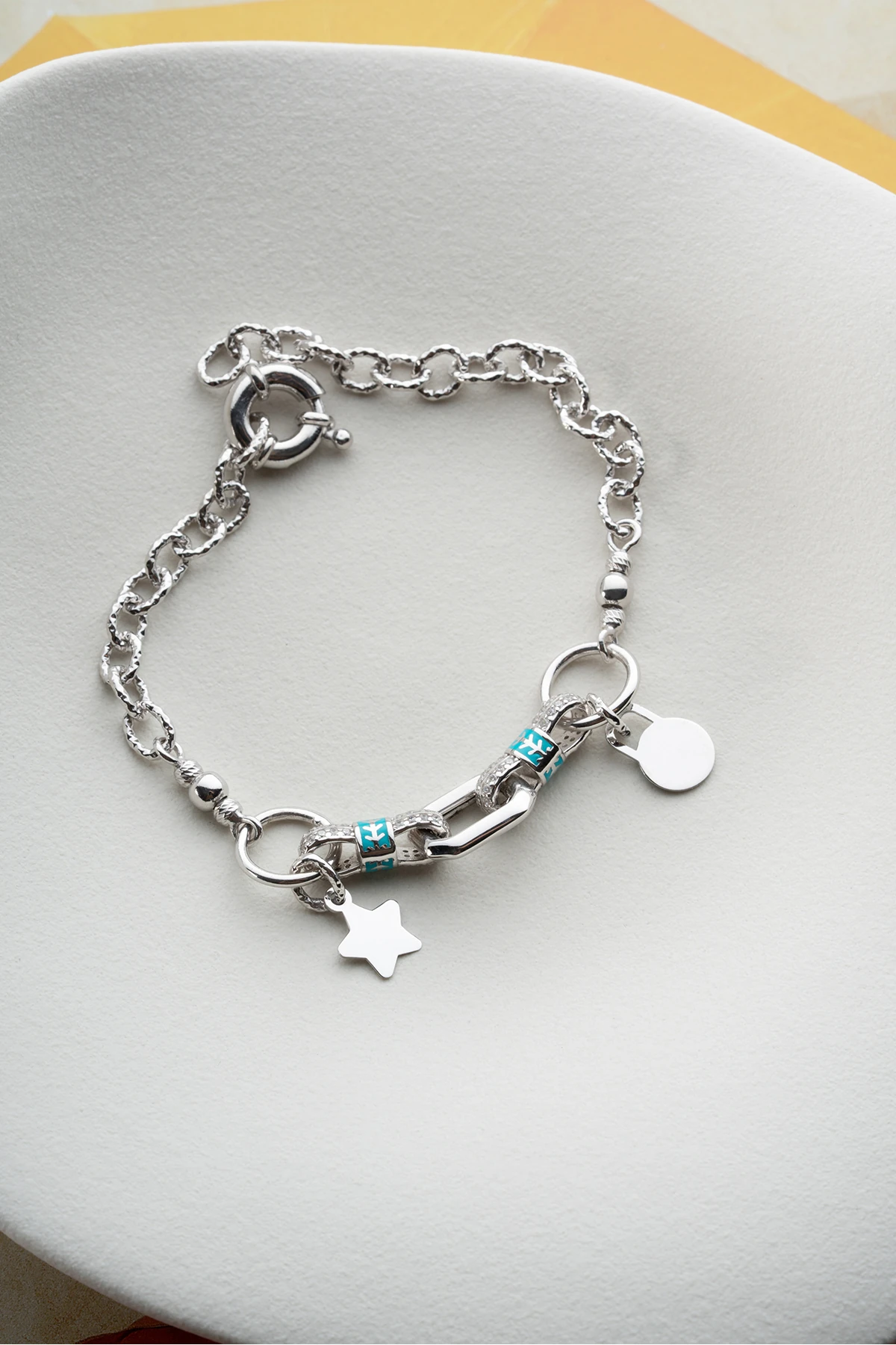 Gümüş Charm Bileklik