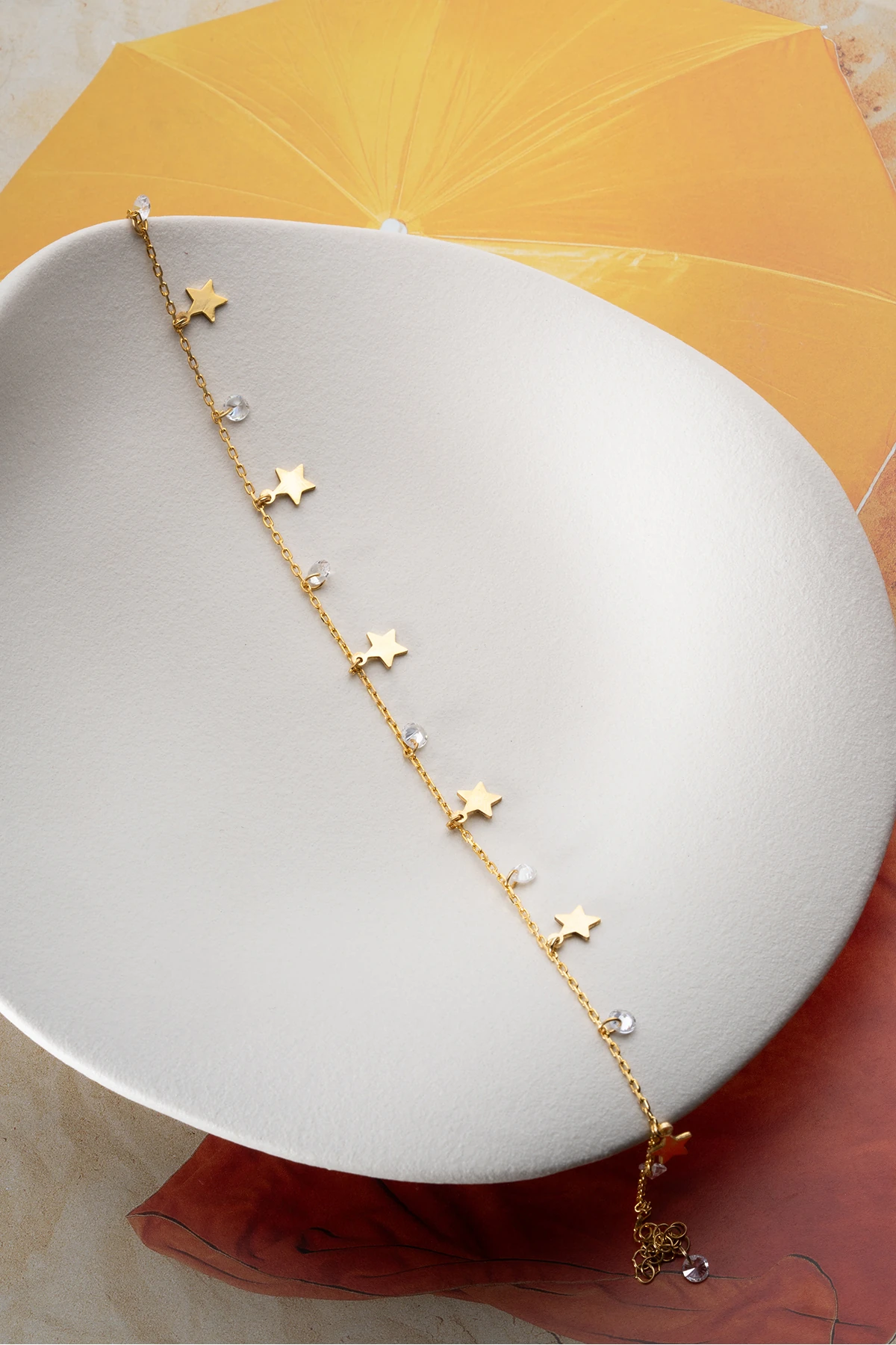 Gümüş Taşlı Yıldız Figürlü Halhal