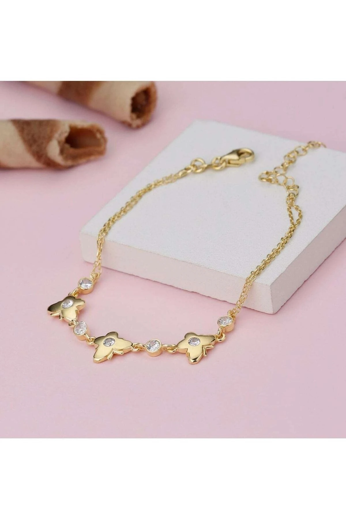 Gümüş Üçlü Kelebek Bileklik