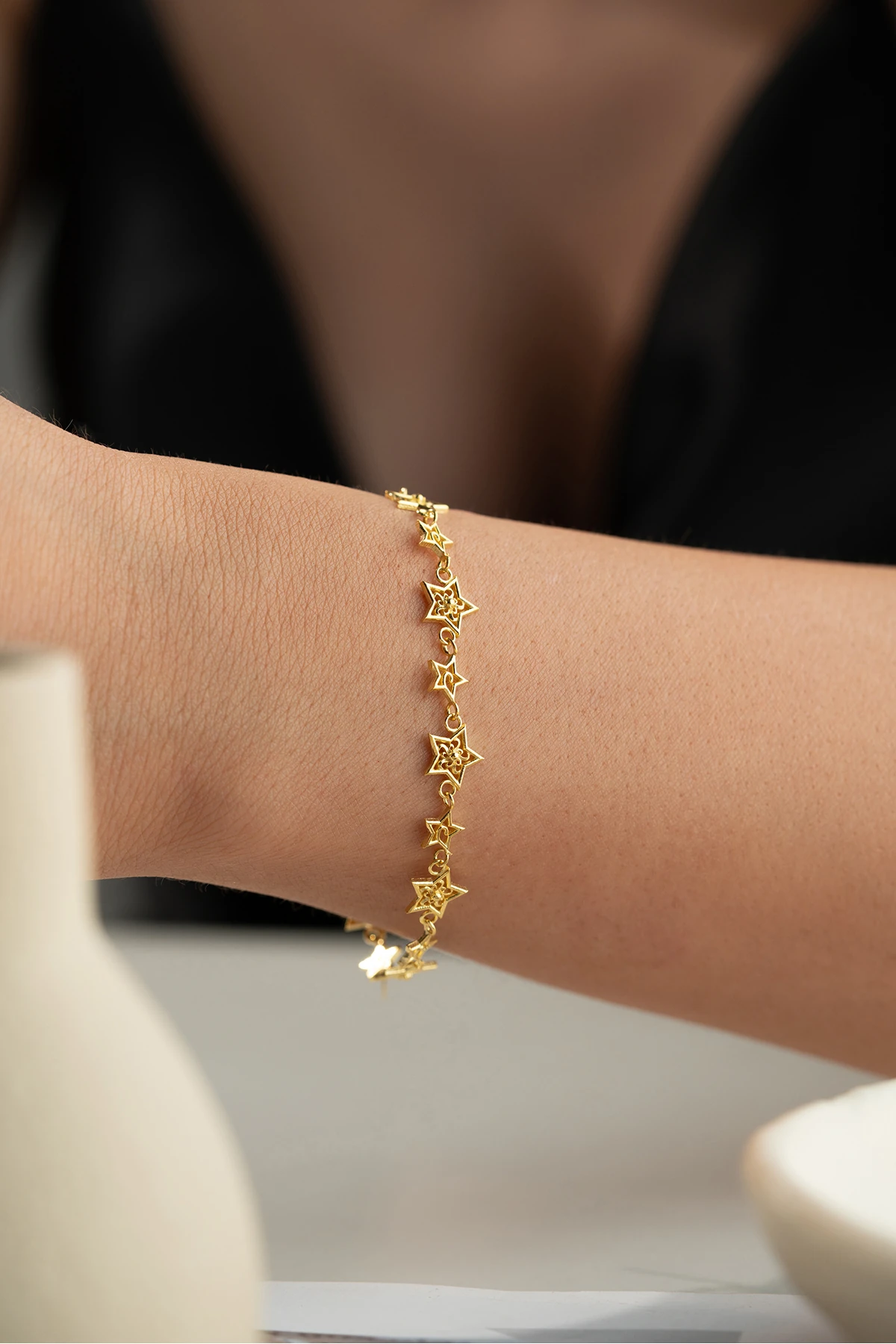 Gümüş Yıldız Bileklik