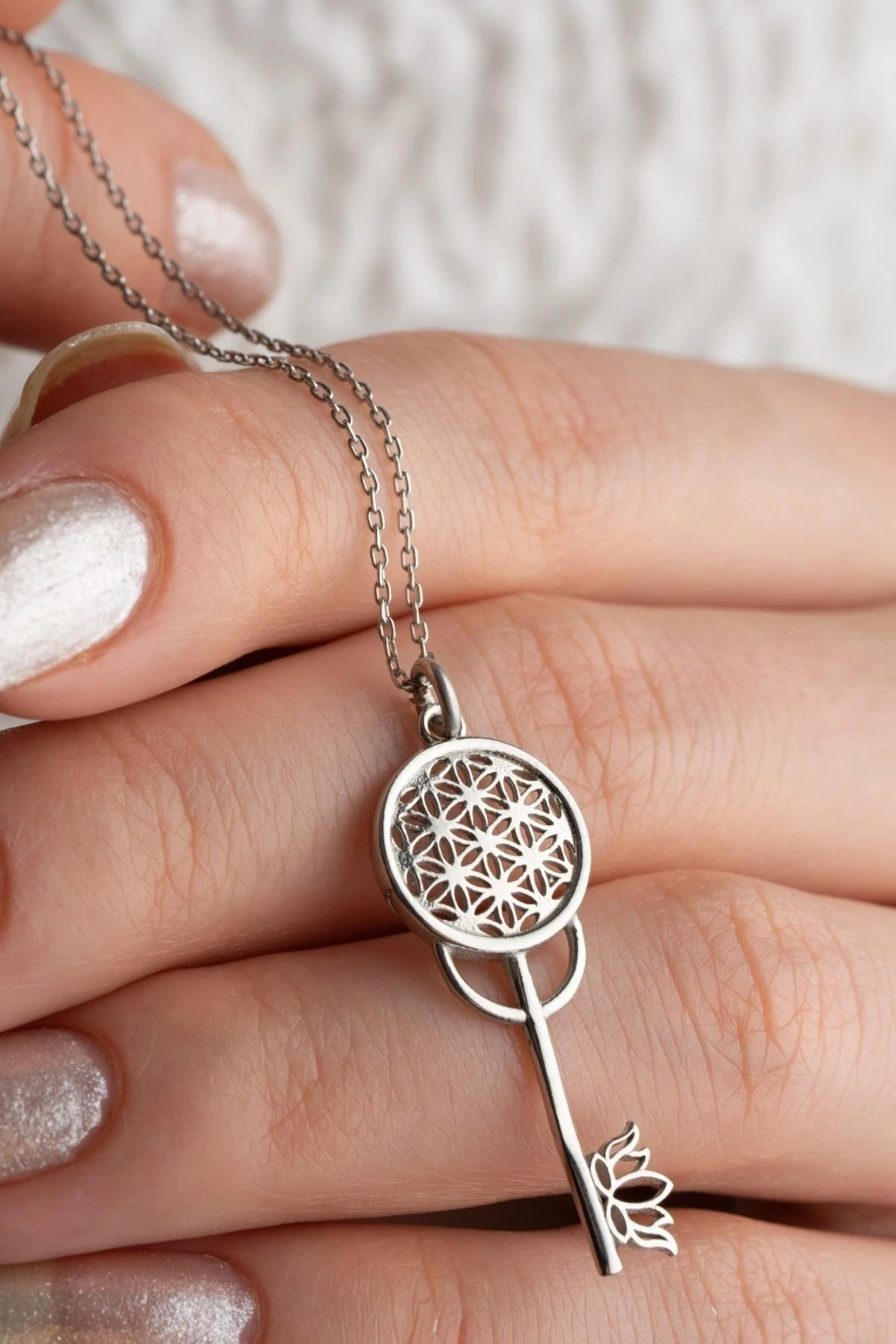 Gümüş Anahtar Kolye