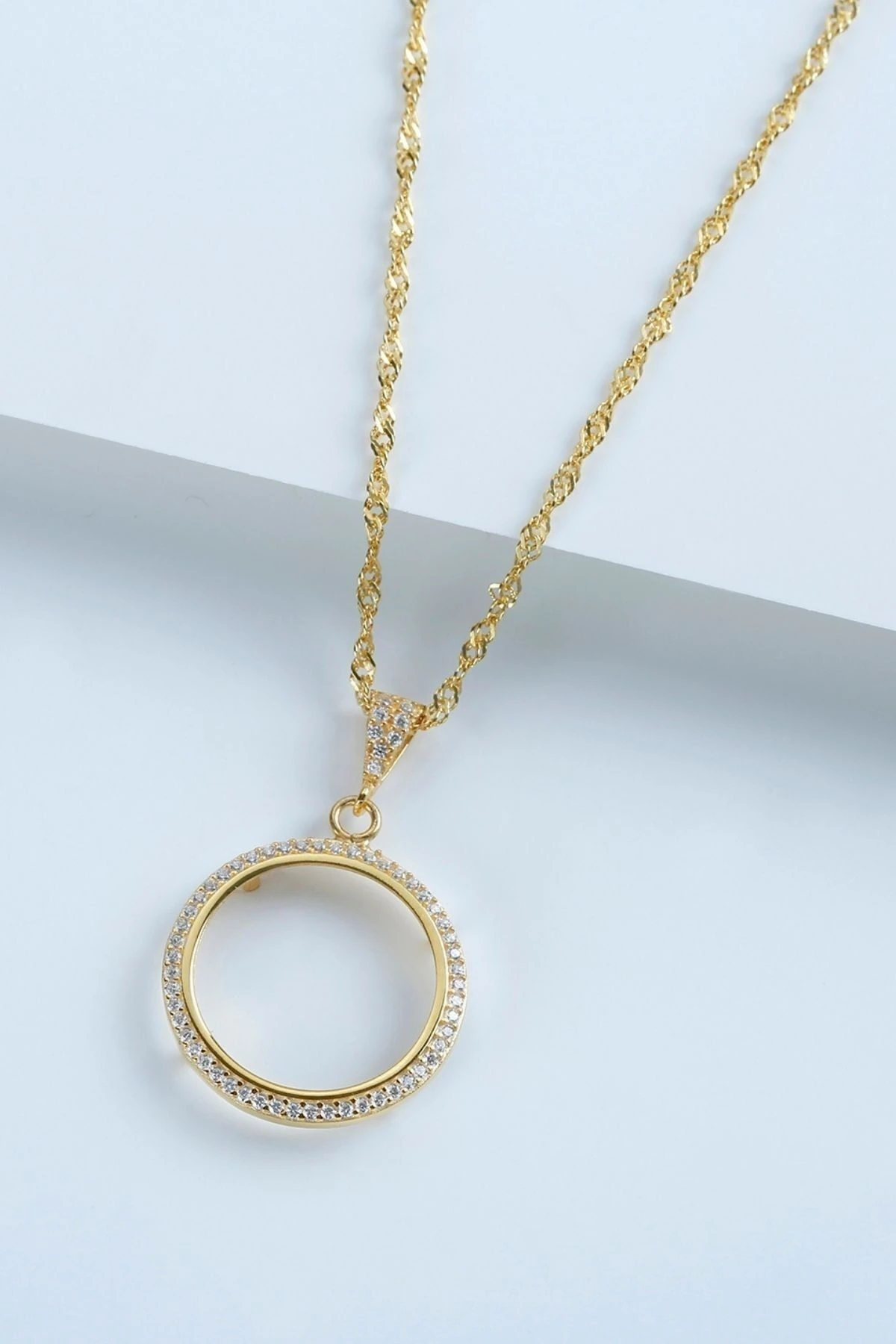 Gümüş Çeyrek Model Kolye