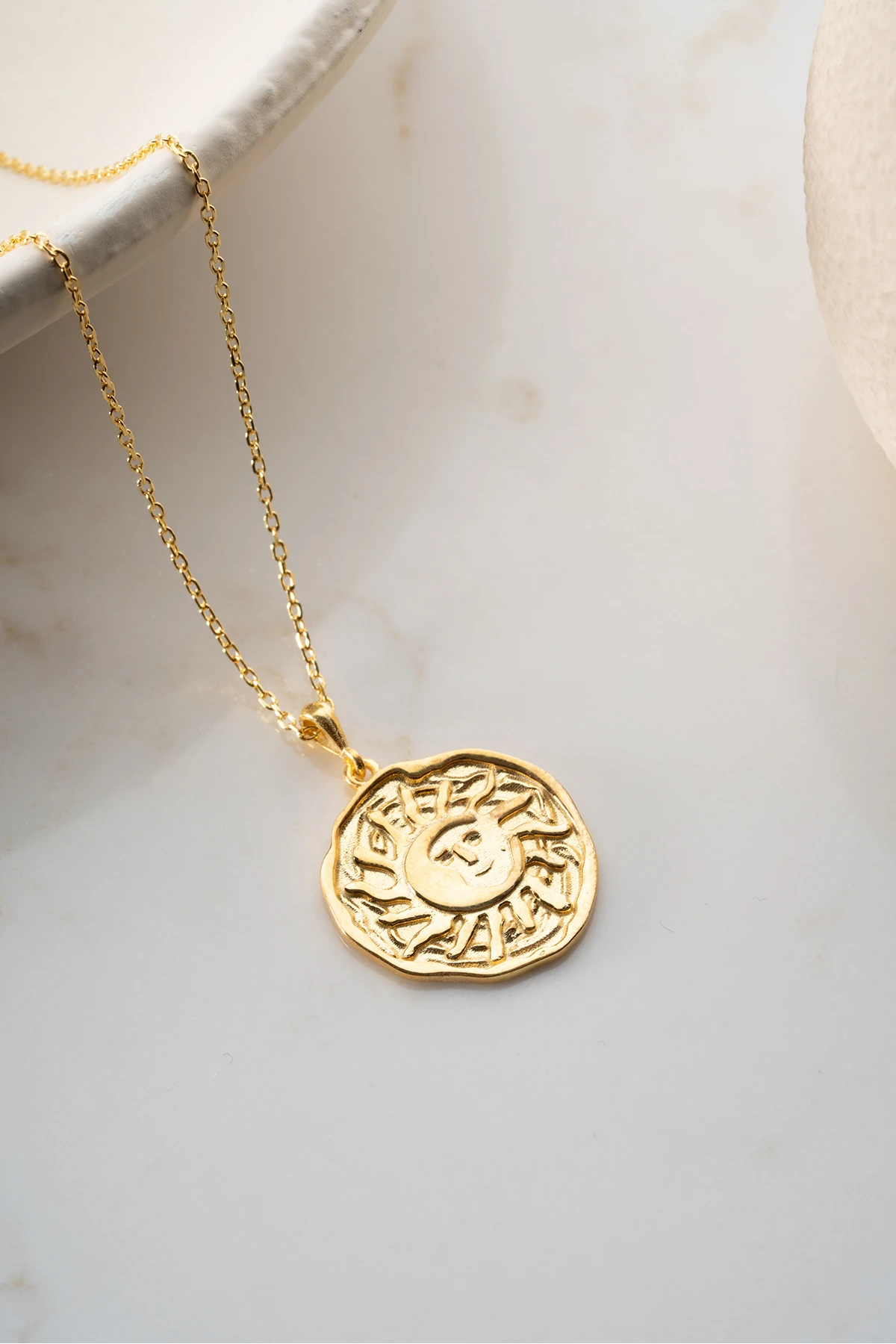 Gümüş Güneş Kolye