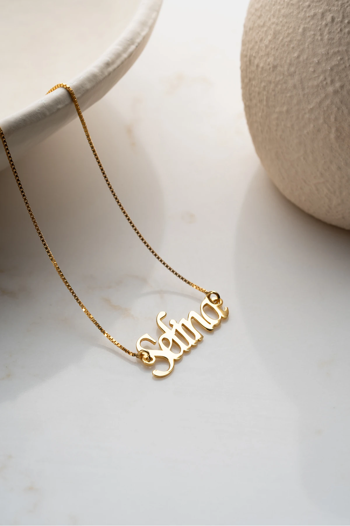 Gümüş Kişiye Özel İsim Kolye